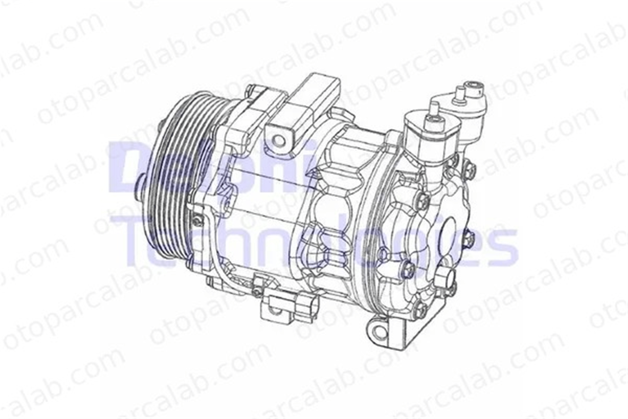 DELPHI CS20351 Klima Kompresörü FORD TRANSIT Panelvan/Van TRANSIT Platform şasi 1730528 7C1119D629BA
