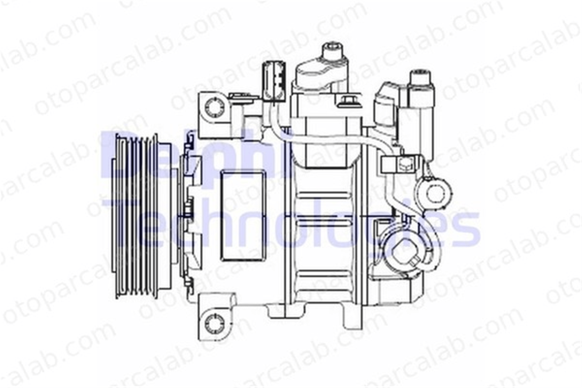 DELPHI CS20474 Klima Kompresörü AUDI A6 C6 Avant A6 C6 4F0260805AF 4F0260805AB