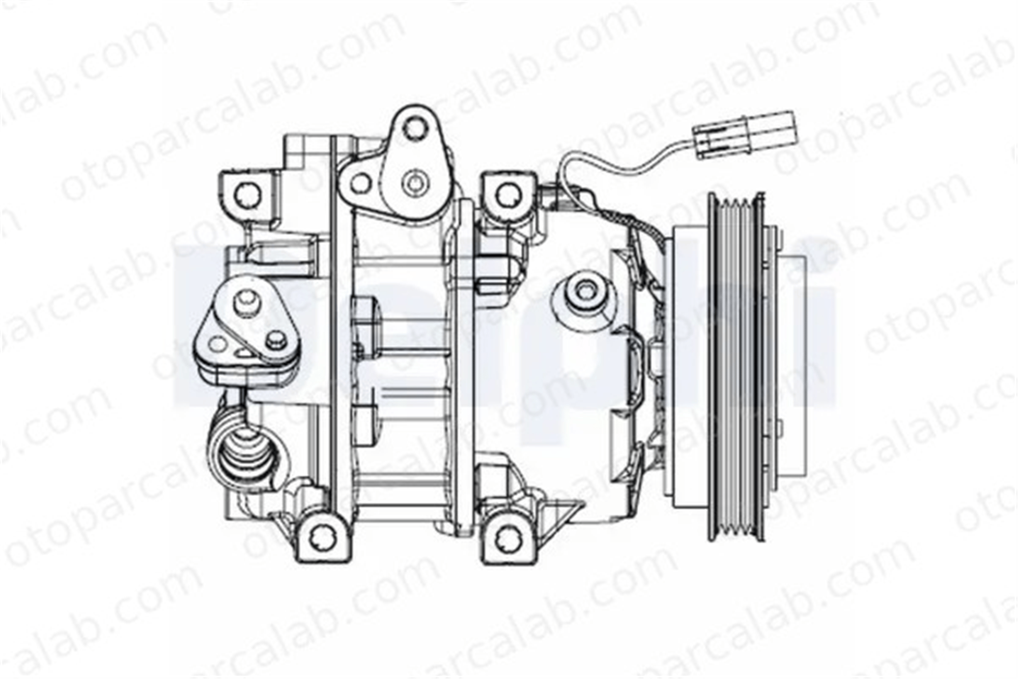 DELPHI CS20493 Klima Kompresörü HYUNDAI ACCENT III ACCENT III Sedan 9770117511 977011E000