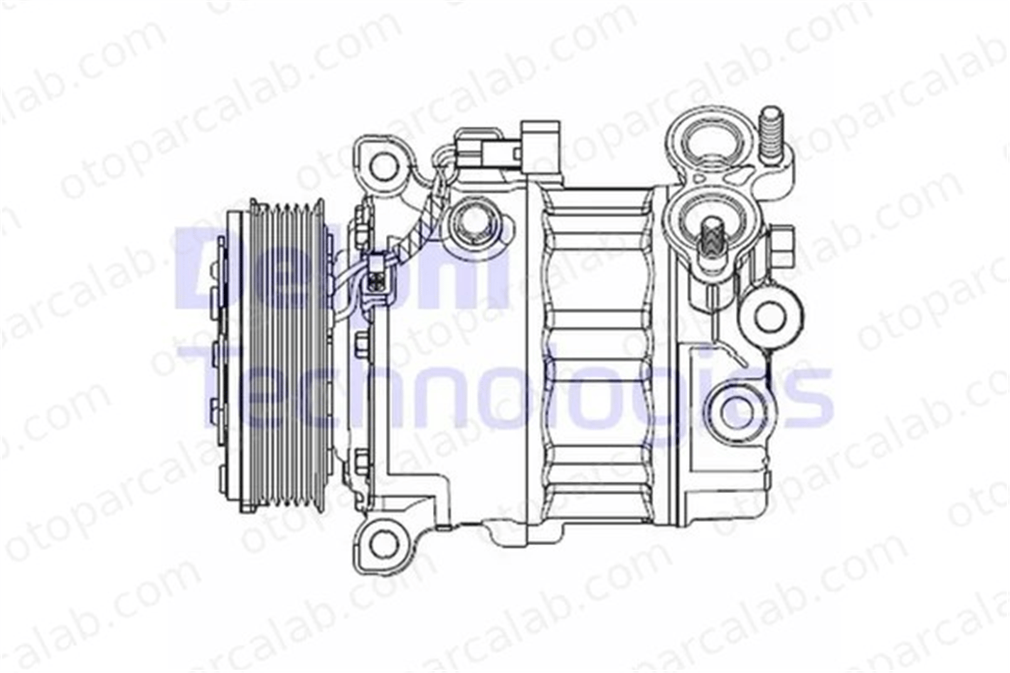 DELPHI CS20512 Klima Kompresörü FORD C-MAX II FOCUS III 1684906 1722070