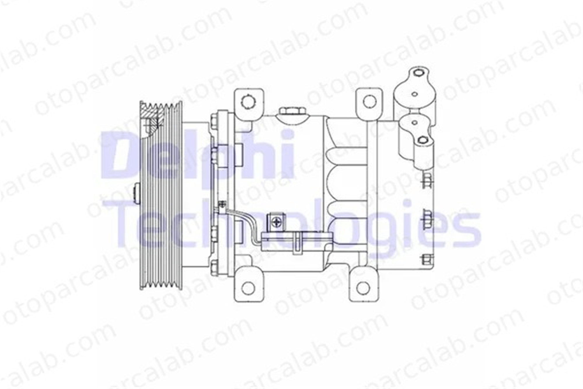 DELPHI CS20523 Klima Kompresörü RENAULT CLIO III CLIO III Grandtour 2763000Q0D 2763000Q0N