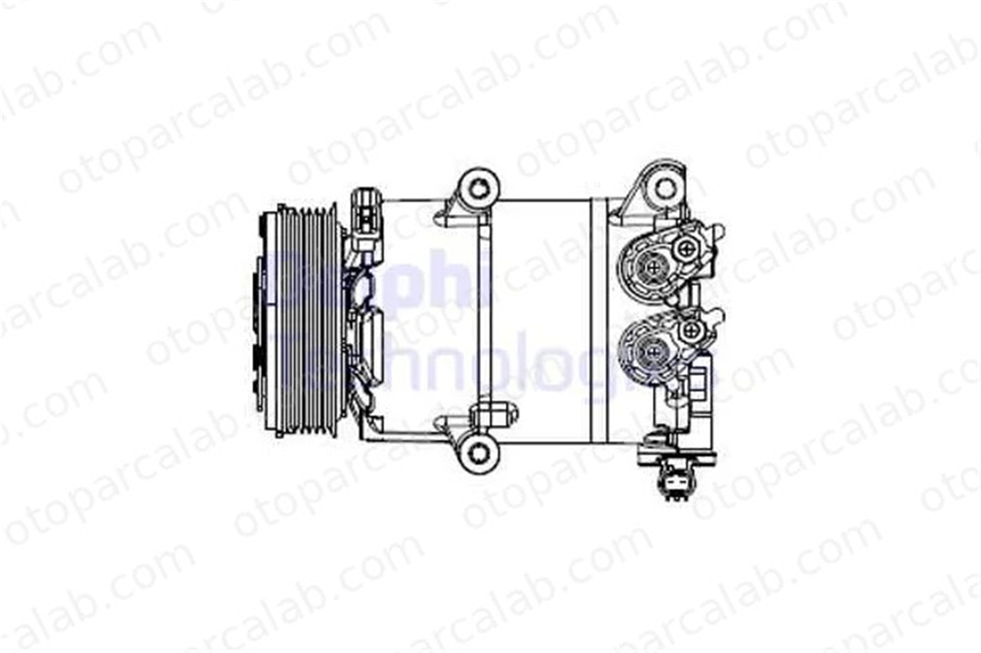 DELPHI CS20553 Klima Kompresörü FORD KUGA II KUGA II VAN GV6119D629CC CV6119D629CD
