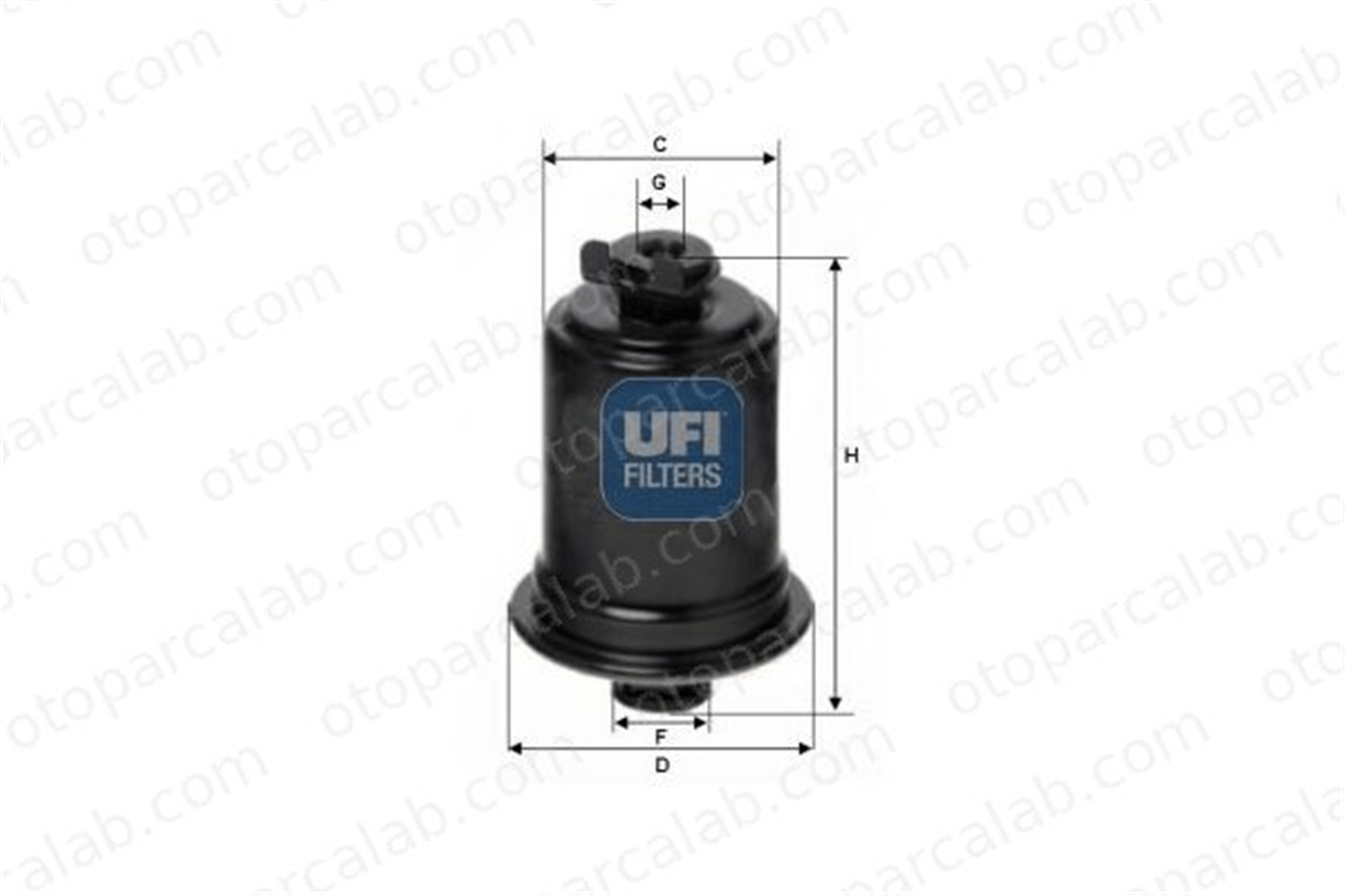 DELPHI DF541 Yakıt Filtresi MITSUBISHI GALANT VI Sedan DAIHATSU CHARADE III MB504753 MB504761
