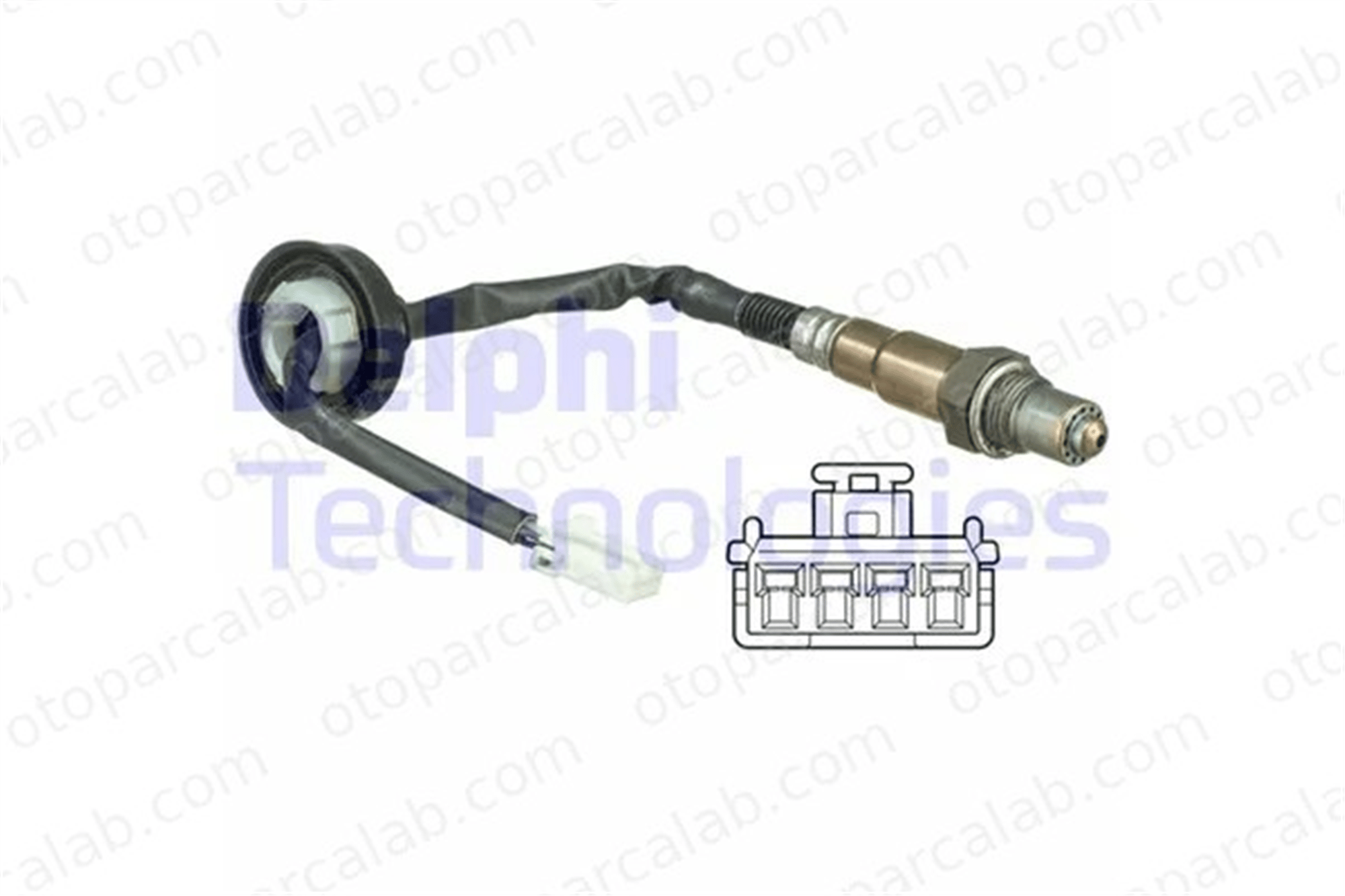 DELPHI ES20630-12B1 Oksijen (Lambda) Sensörü SMART FORFOUR MITSUBISHI COLT VI A1355420118 MN128424