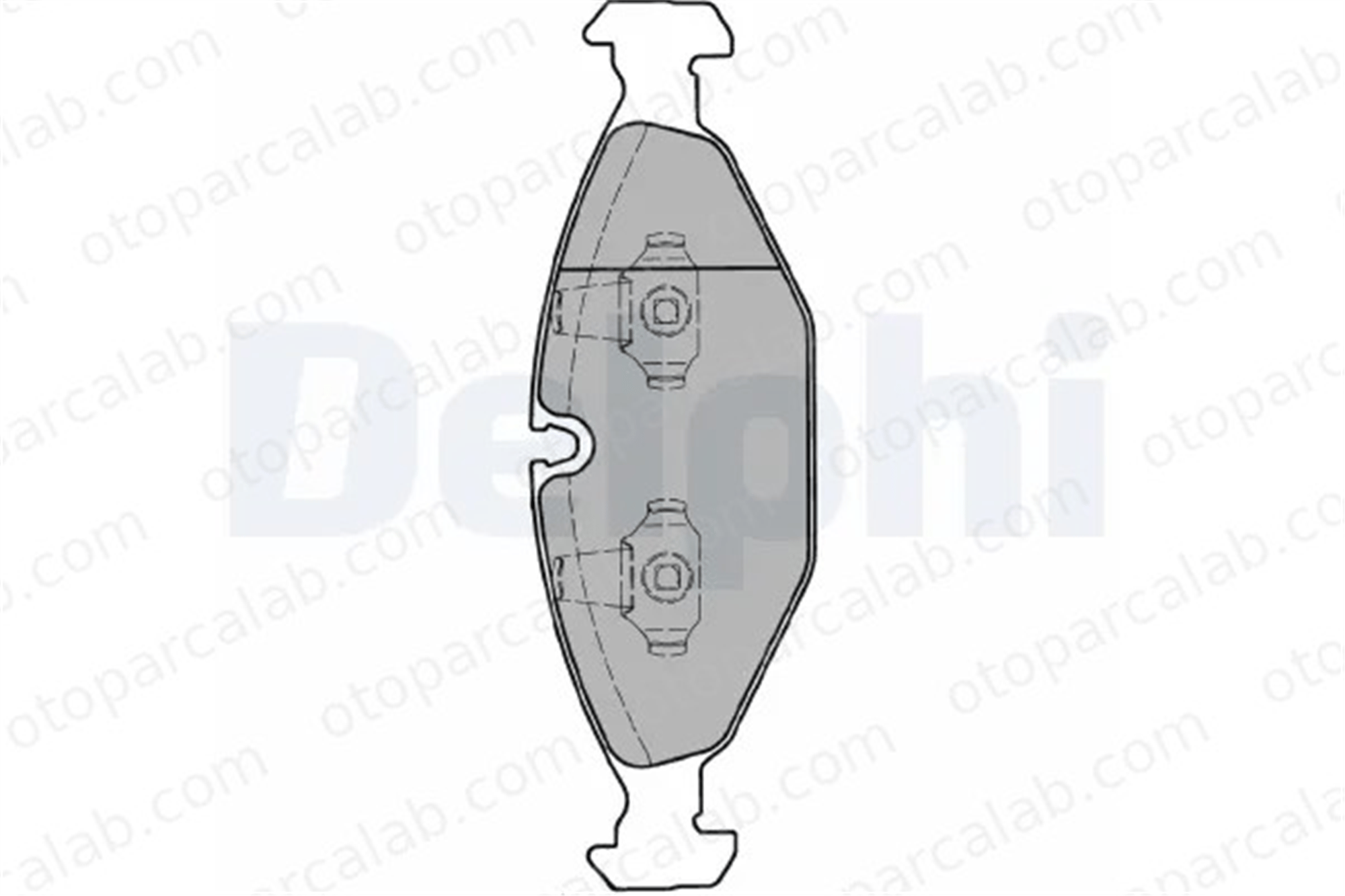 DELPHI LP1000 Fren Disk Balata Ön JAGUAR XJ DAIMLER DAIMLER XJ JLM10929 JLM11058