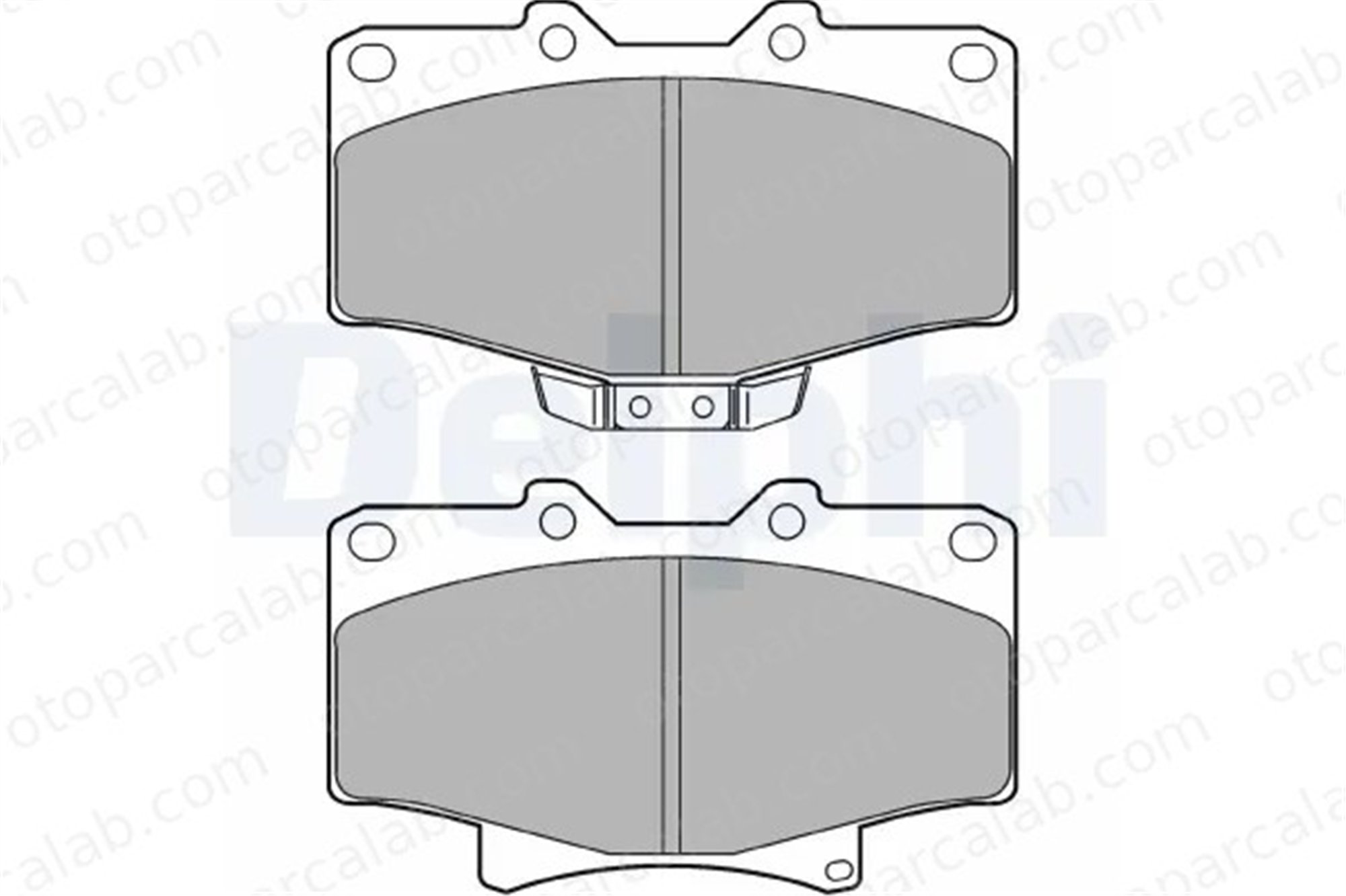 DELPHI LP1070 Fren Disk Balata Ön HYUNDAI PORTER Panelvan/Van TOYOTA 4 RUNNER II 446535140 4465YZZCC