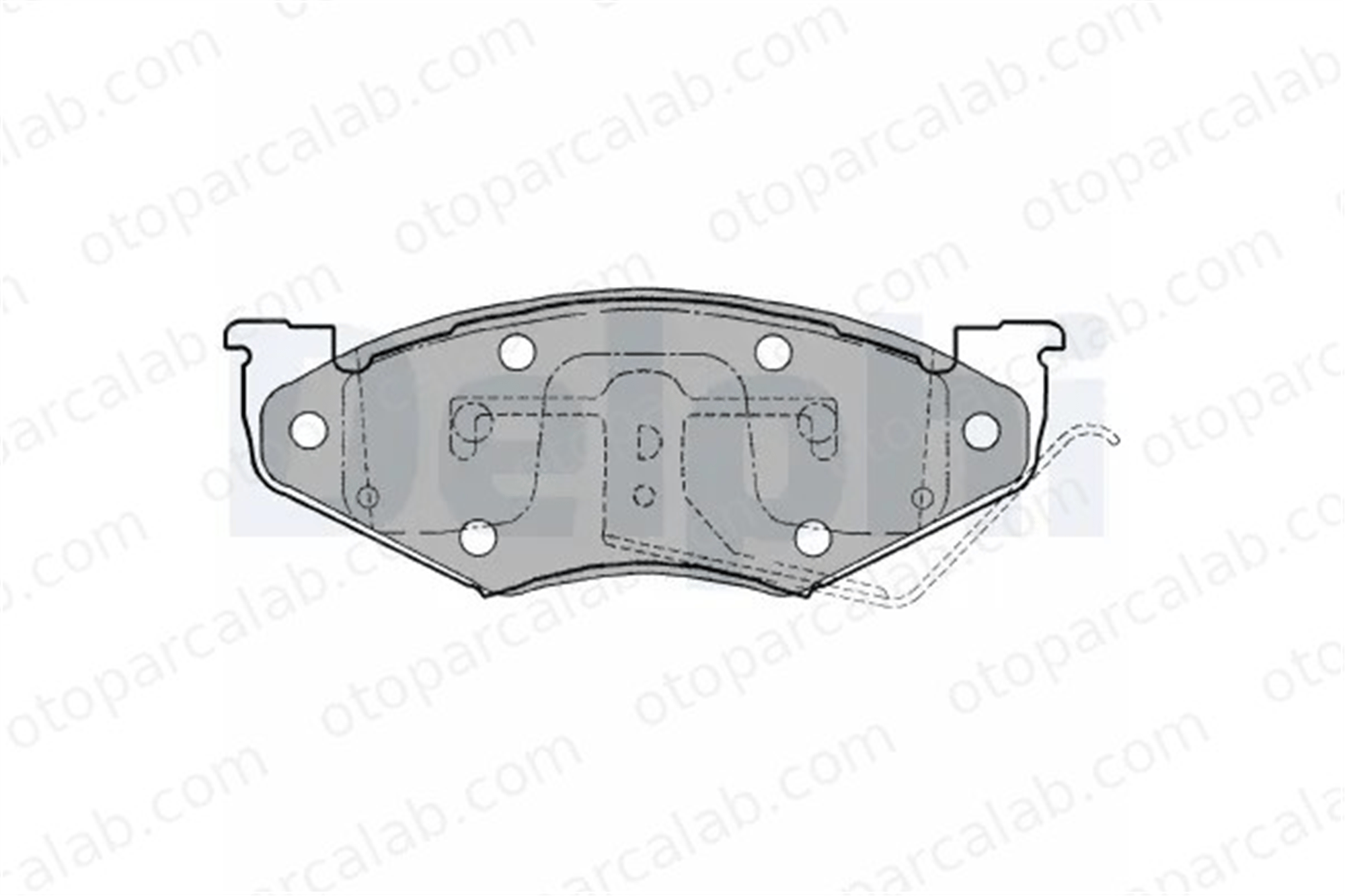 DELPHI LP1157 Fren Disk Balata Ön CHRYSLER LE BARON Sedan LE BARON Cabrio 4383934
