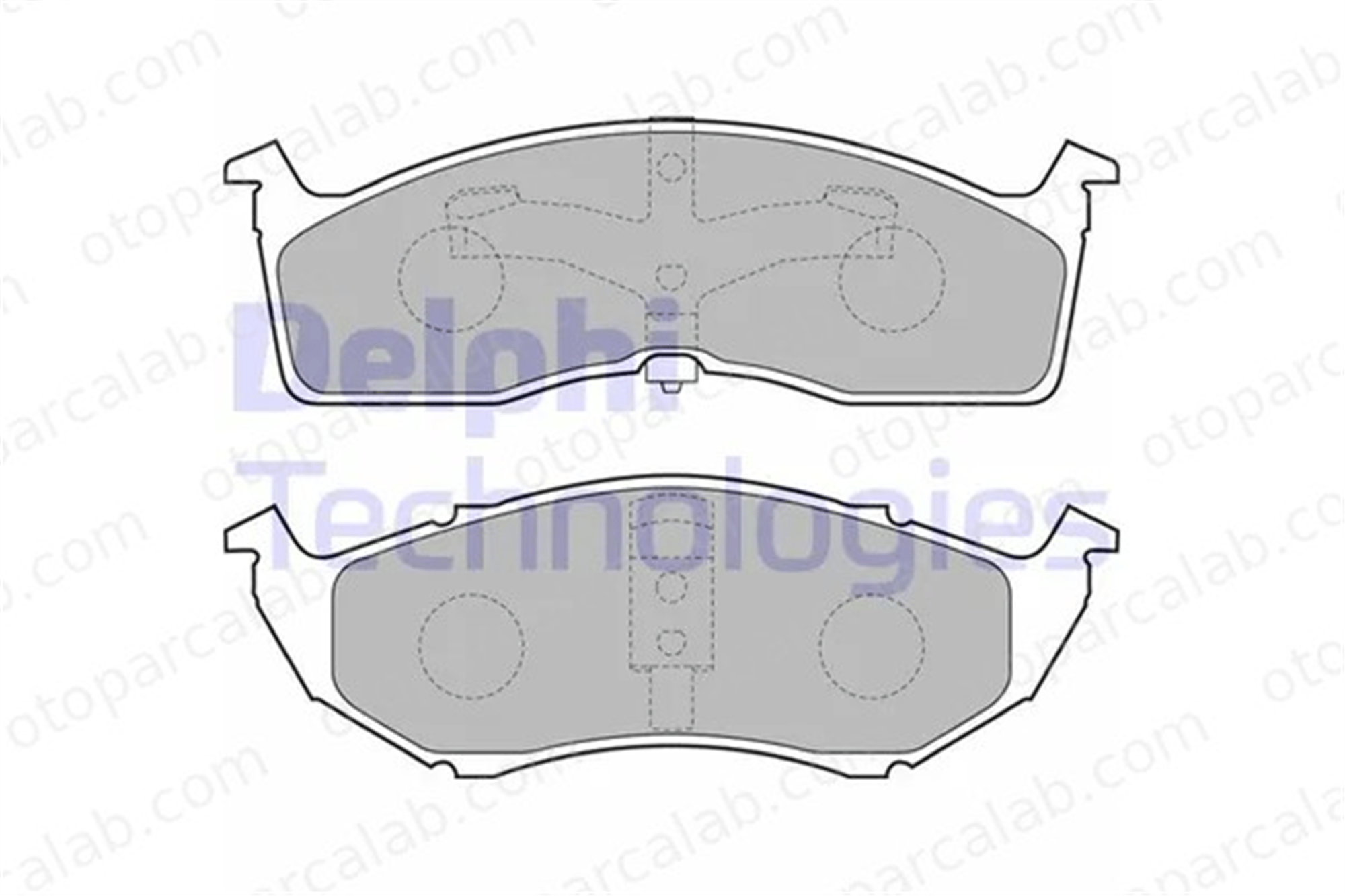 DELPHI LP1531 Fren Disk Balata Ön CHRYSLER VOYAGER / GRAND VOYAGER III DODGE CARAVAN 5014527AA 05014527AA
