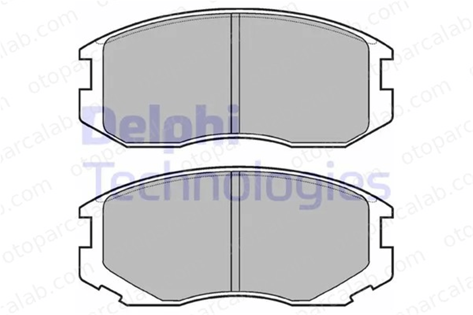 DELPHI LP1594 Fren Disk Balata Ön MITSUBISHI GALANT VI Sedan LANCER IV Hatchback 4465B4010 04465B4010