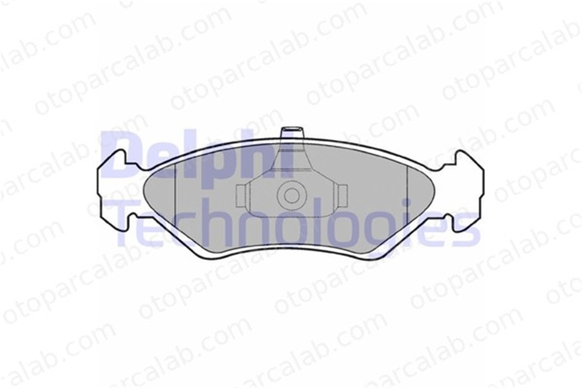 DELPHI LP1603 Fren Disk Balata Ön FORD FIESTA III FIESTA IV 96FB2K021AA 1010502