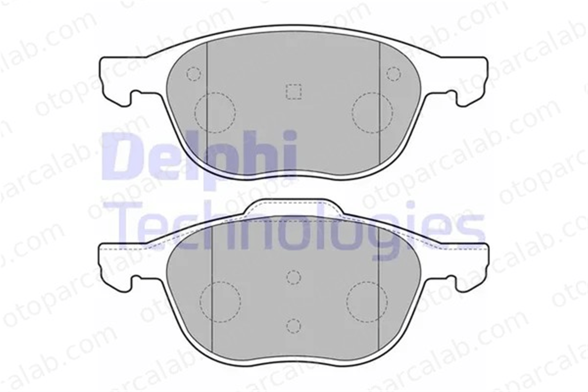 DELPHI LP1869 Fren Disk Balata Ön FORD FOCUS III FOCUS III Turnier AV6J2K021AA 3M512K021AA