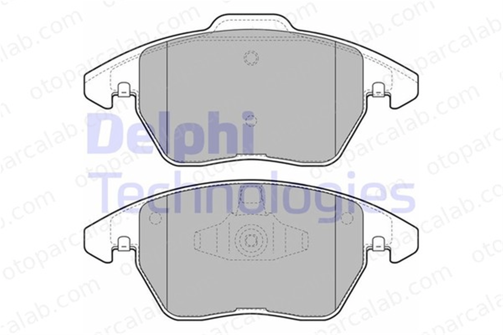DELPHI LP1898 Fren Disk Balata Ön PEUGEOT 208 I 308 SW I 1611457880 1617274580