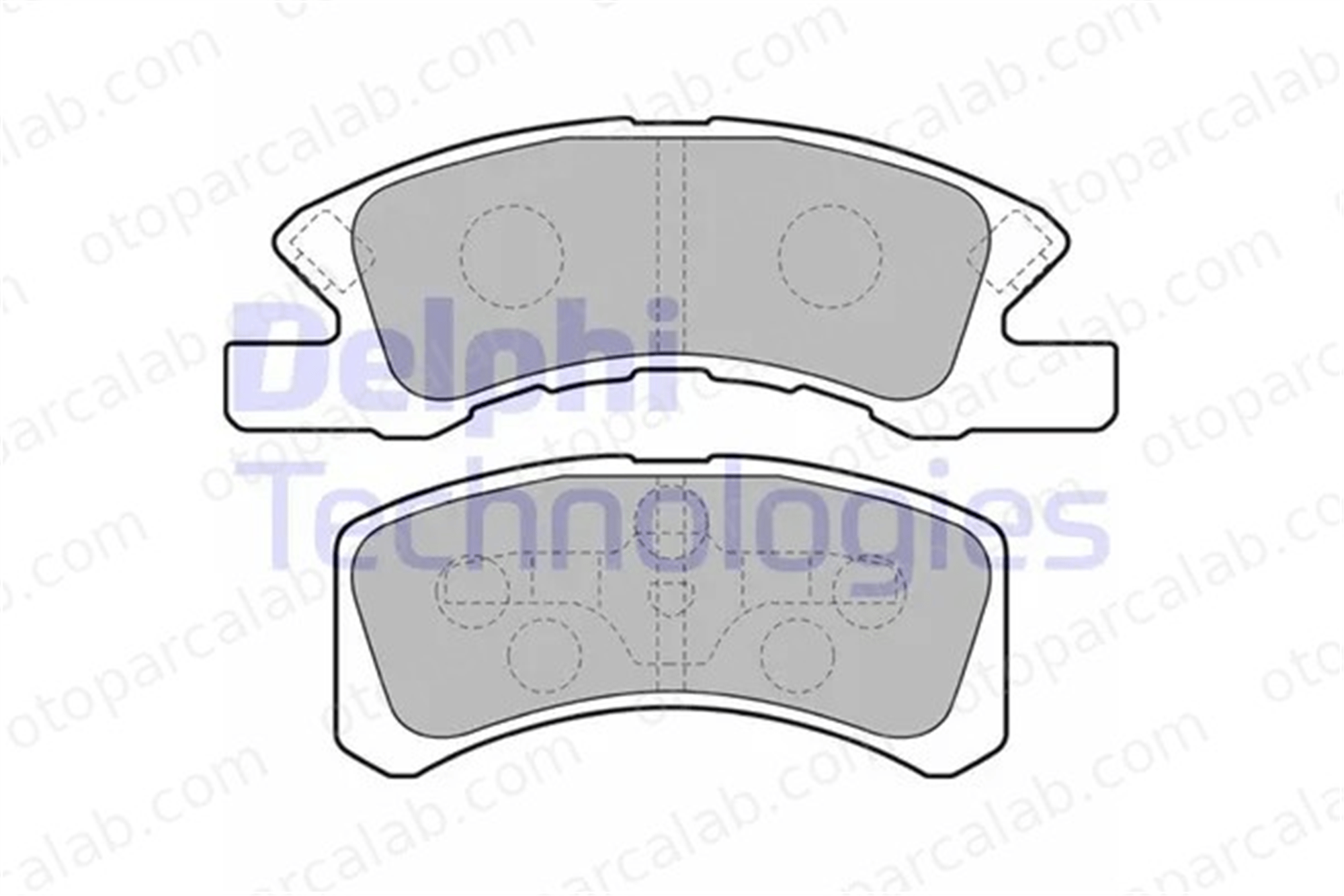 DELPHI LP1918 Fren Disk Balata Ön MITSUBISHI MIRAGE / SPACE STAR VI Hatchback DAIHATSU CUORE V 4465B2040 04465B2040