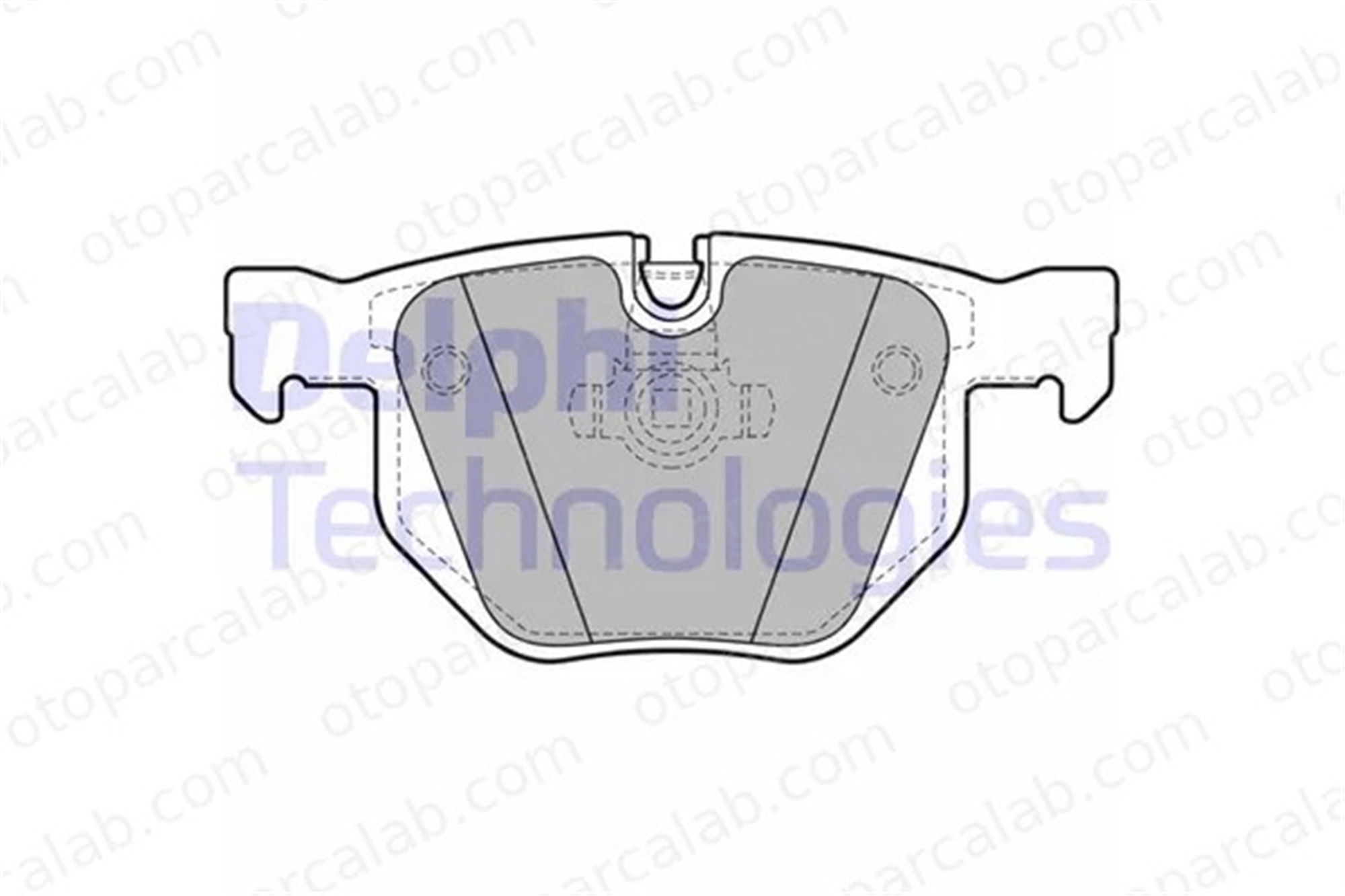 DELPHI LP1927 Fren Disk Balata Arka BMW 5 5 Touring 34216763044 34216763043