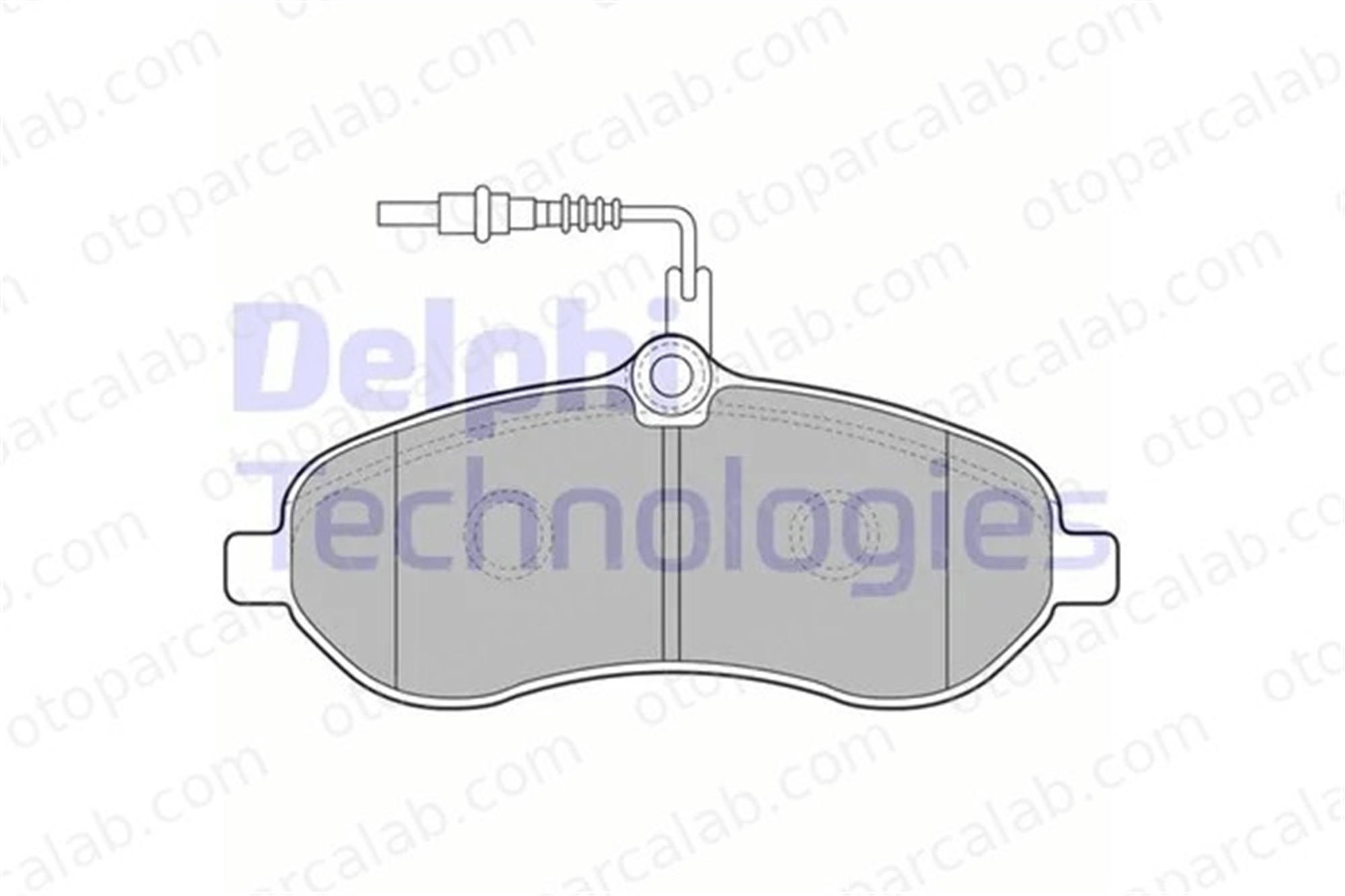 DELPHI LP1995 Fren Disk Balata Ön PEUGEOT EXPERT TEPEE CITROËN JUMPY 425365 425366