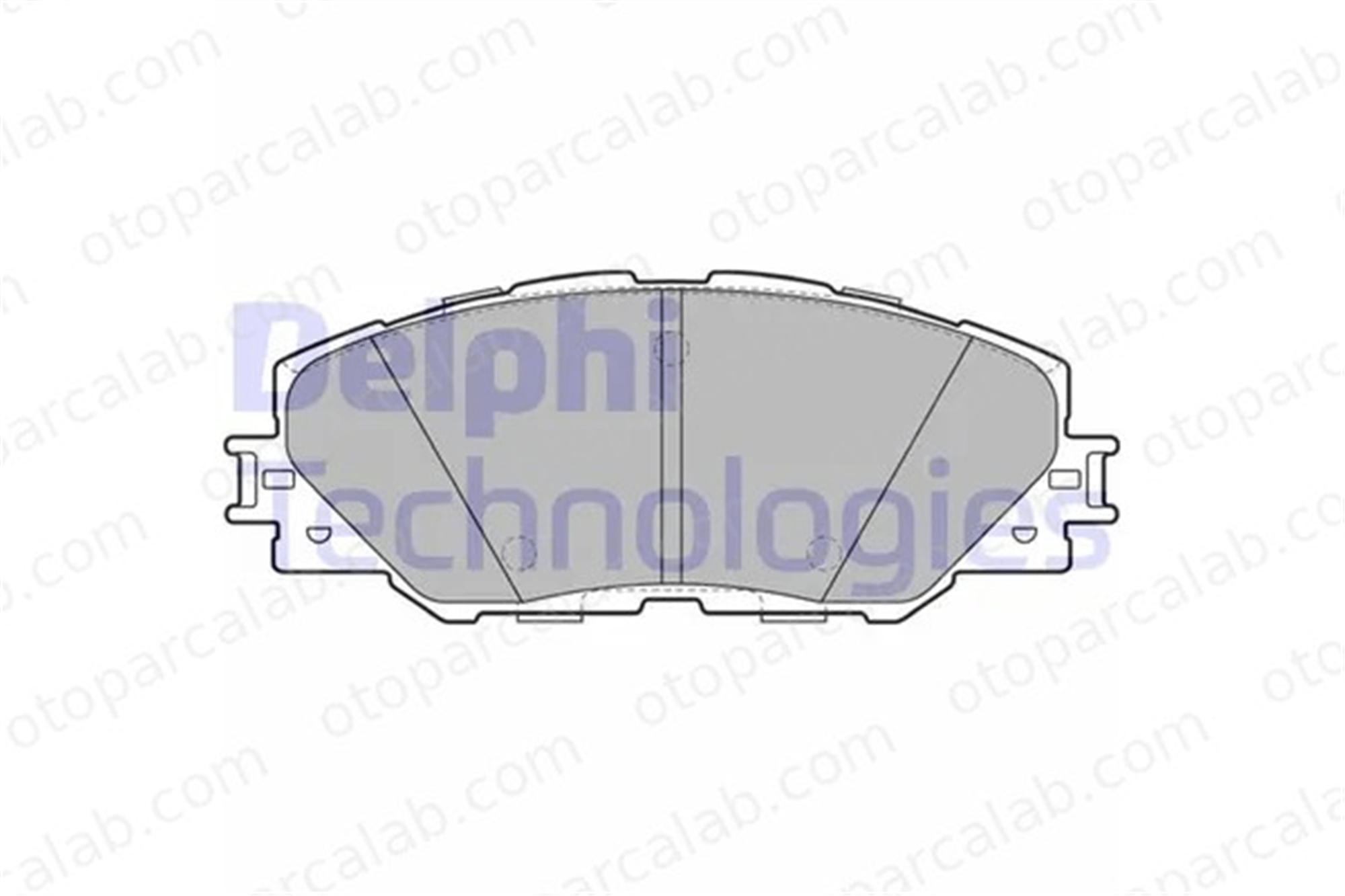 DELPHI LP2003 Fren Disk Balata Ön TOYOTA AURIS RAV 4 IV 446502230 04465-02230