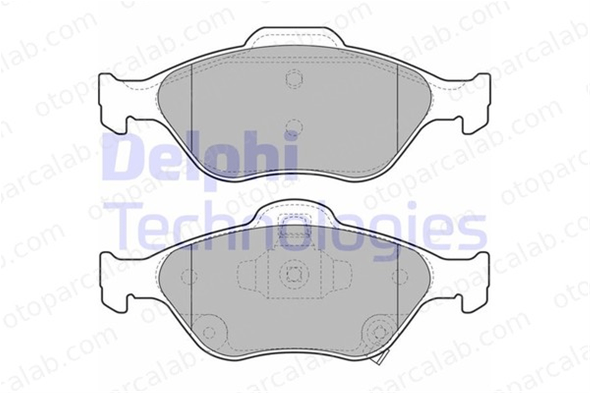 DELPHI LP2005 Fren Disk Balata Ön TOYOTA YARIS IQ 44650D050 04465-0D050