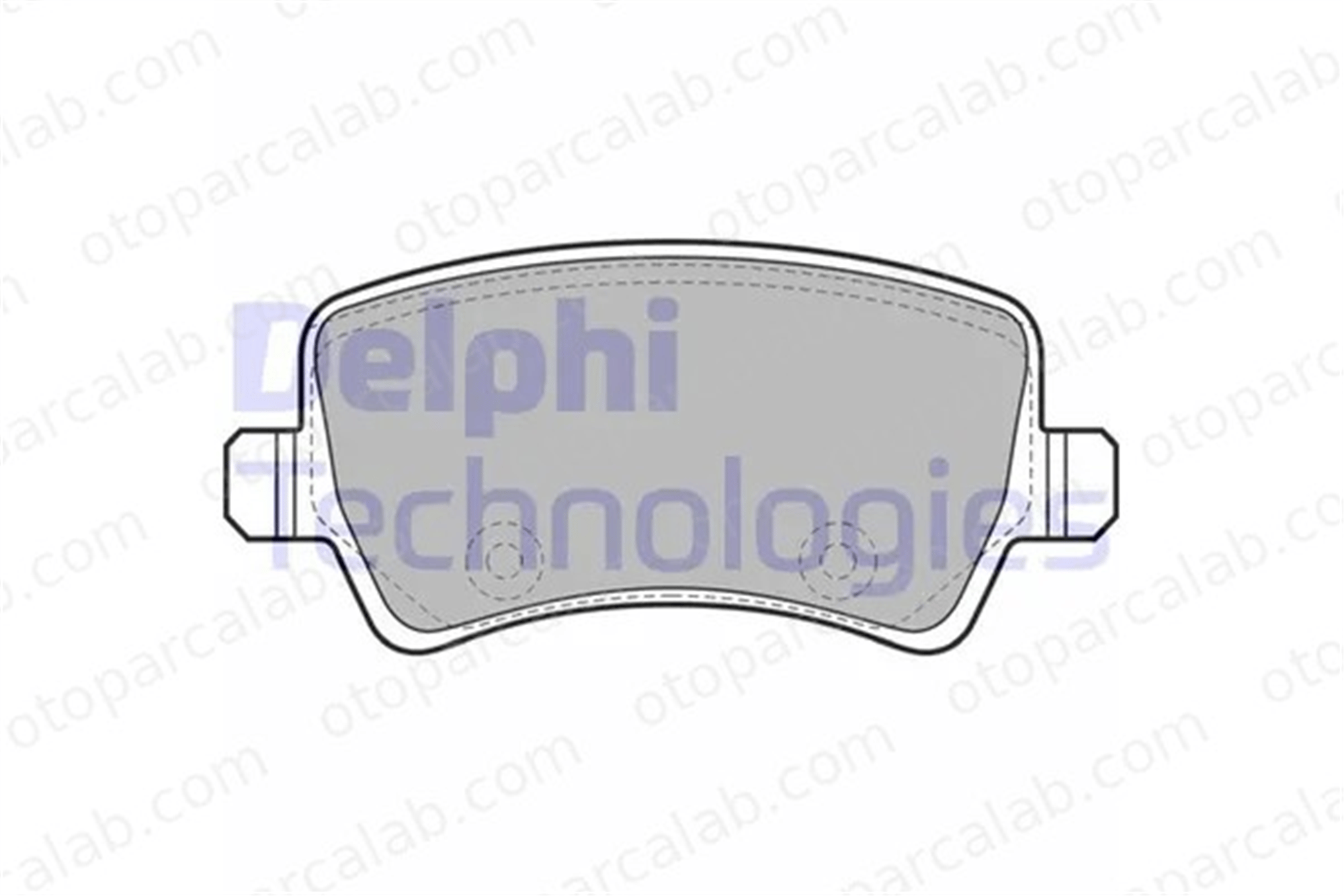 DELPHI LP2008 Fren Disk Balata Arka VOLVO V60 I V70 III 6G9J2M008FB LR027129