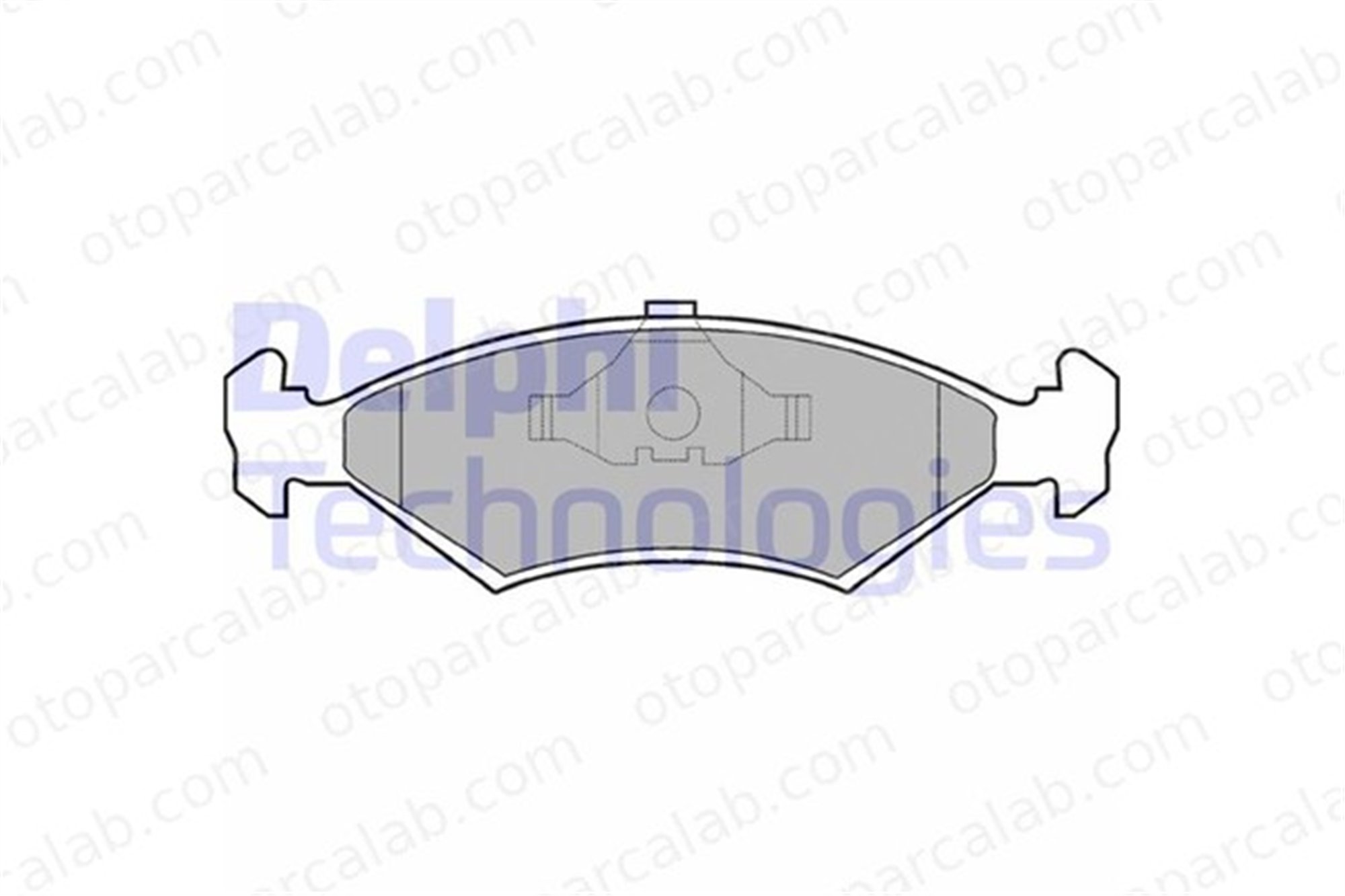 DELPHI LP204 Fren Disk Balata Ön FORD SIERRA II SIERRA II Turnier 1039106 118589
