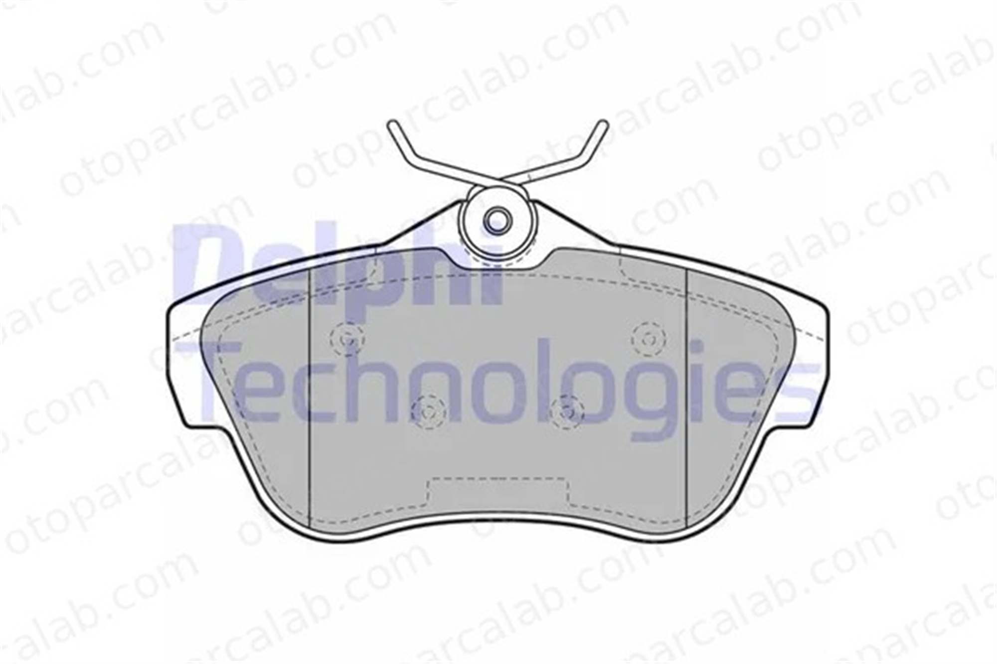 DELPHI LP2071 Fren Disk Balata Arka CITROËN JUMPY JUMPY Panelvan/Van 425367 1611839580