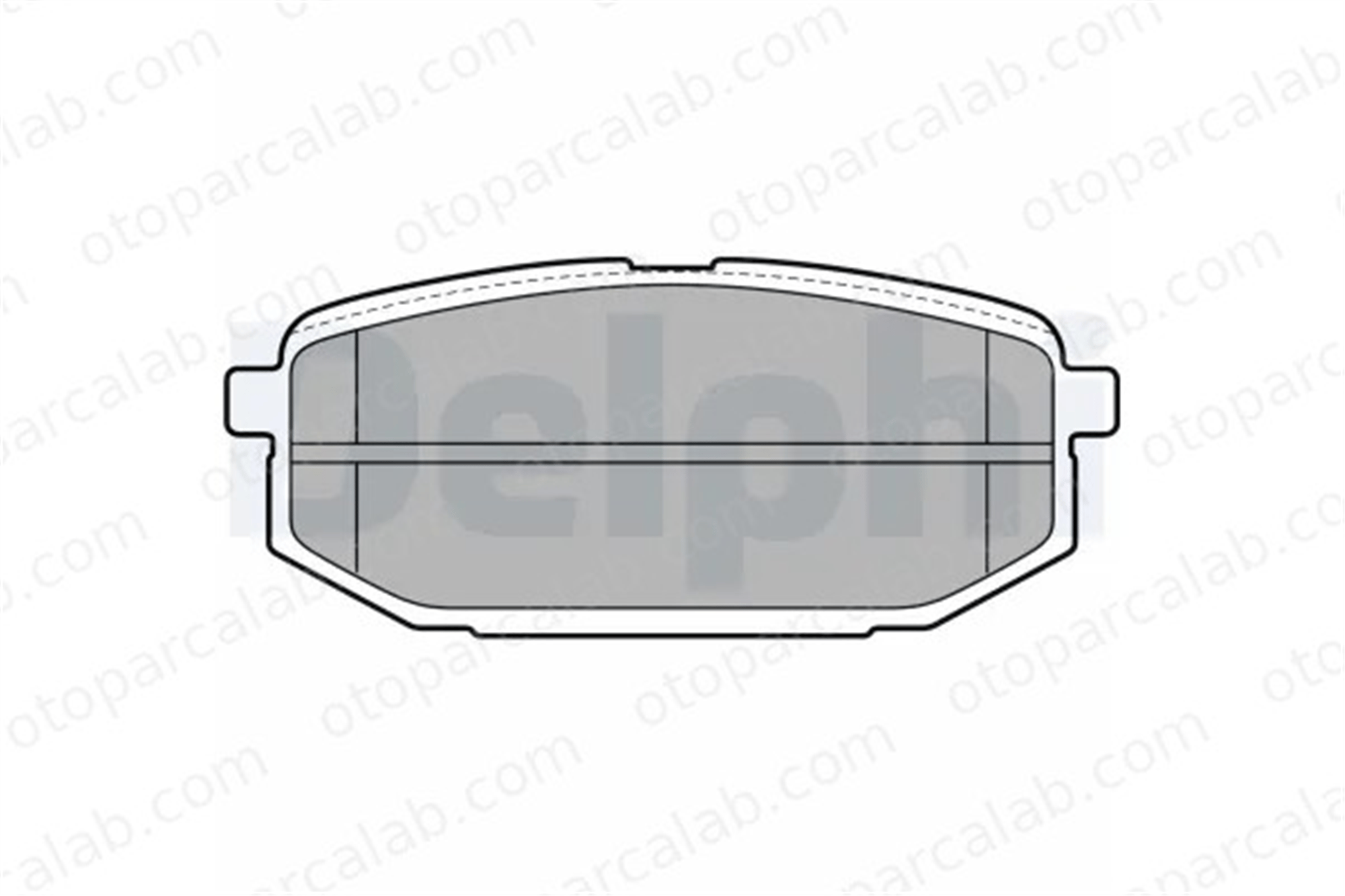 DELPHI LP2088 Fren Disk Balata Arka HYUNDAI EQUUS / CENTENNIAL 583023BA12