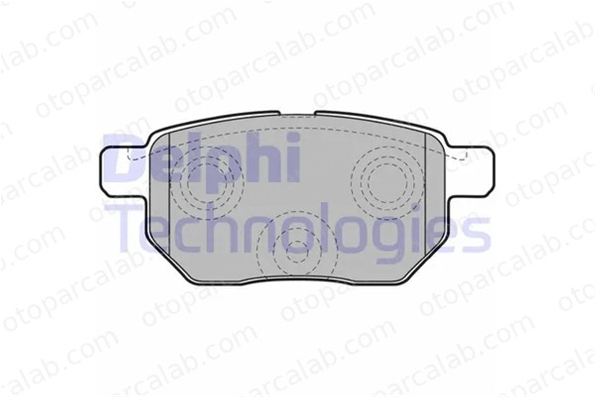 DELPHI LP2105 Fren Disk Balata Arka TOYOTA AURIS COROLLA Sedan 446602280 446647020