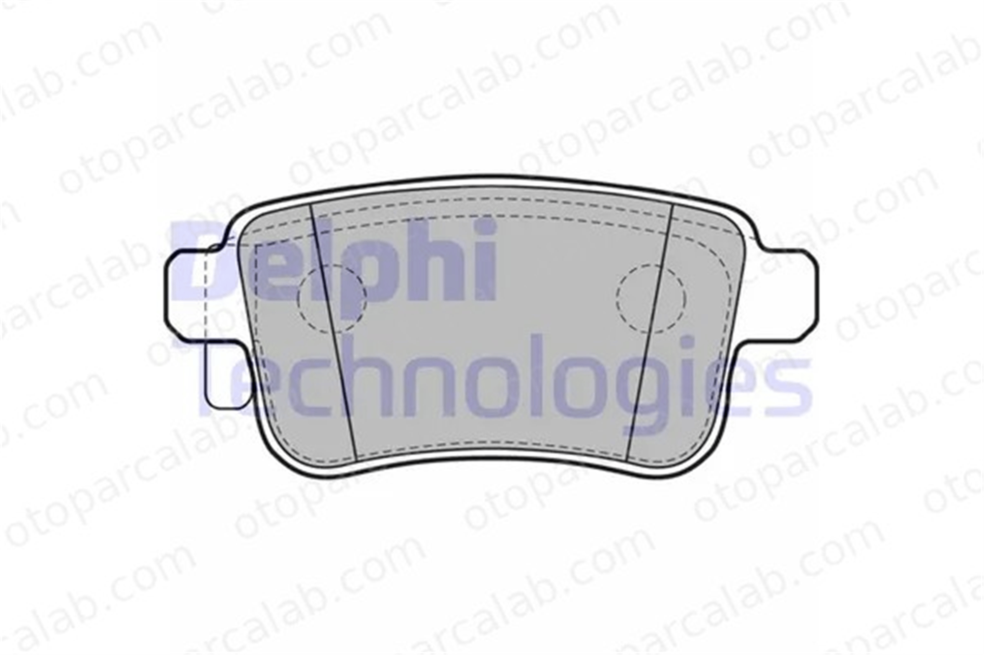 DELPHI LP2126 Fren Disk Balata Arka RENAULT KANGOO / GRAND KANGOO II KANGOO Express 4154210410 4154210400
