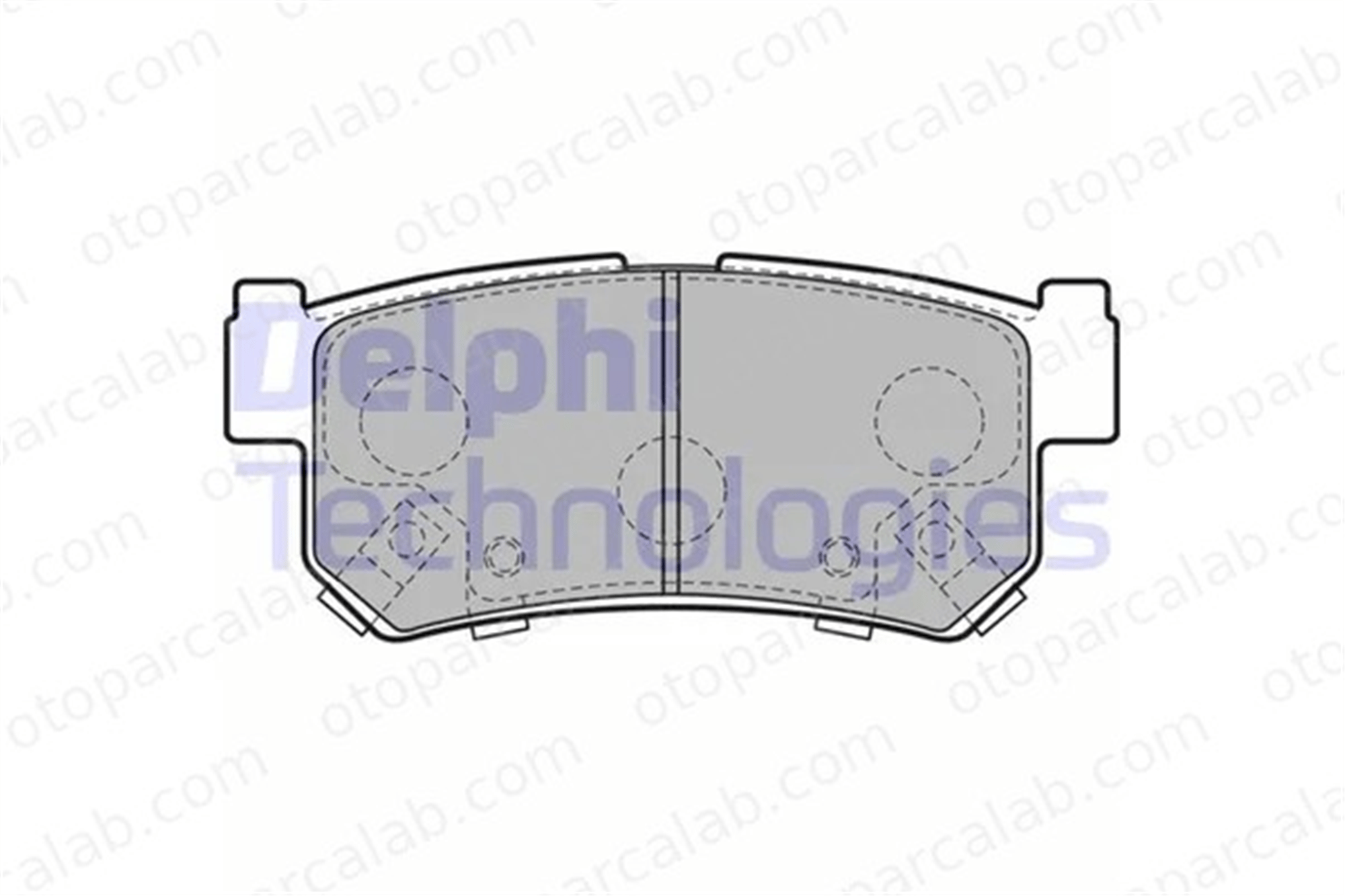 DELPHI LP2127 Fren Disk Balata Arka SSANGYONG REXTON / REXTON II KYRON 48413090A0 48413090A01