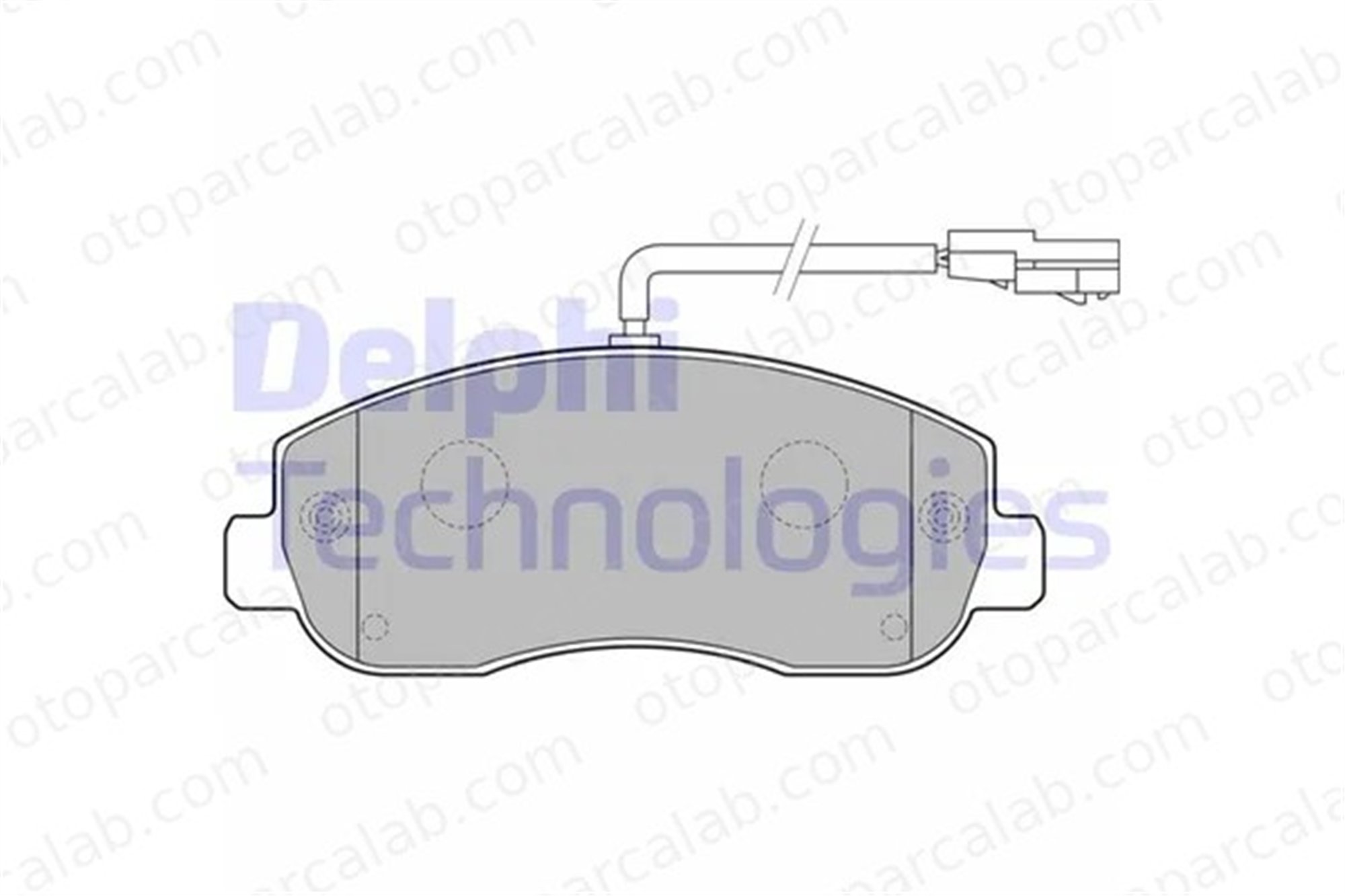 DELPHI LP2190 Fren Disk Balata Ön OPEL MOVANO B Panelvan/Van MOVANO B Platform şasi 93167551 410604386R