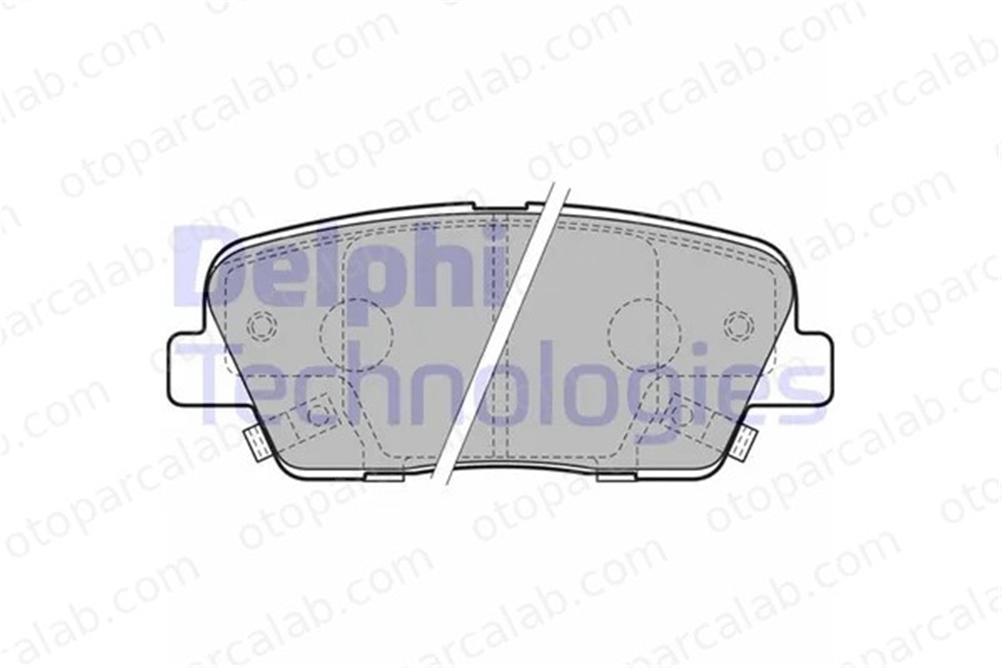 DELPHI LP2202 Fren Disk Balata Arka HYUNDAI SANTA FÉ III SANTA FÉ II 583022JA00 58302J5A00