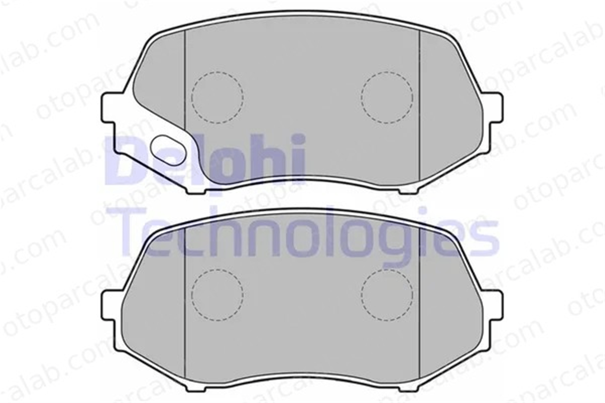 DELPHI LP2208 Fren Disk Balata Ön TALBOT SIMCA 1301 Tourisme MK528945 MK449107