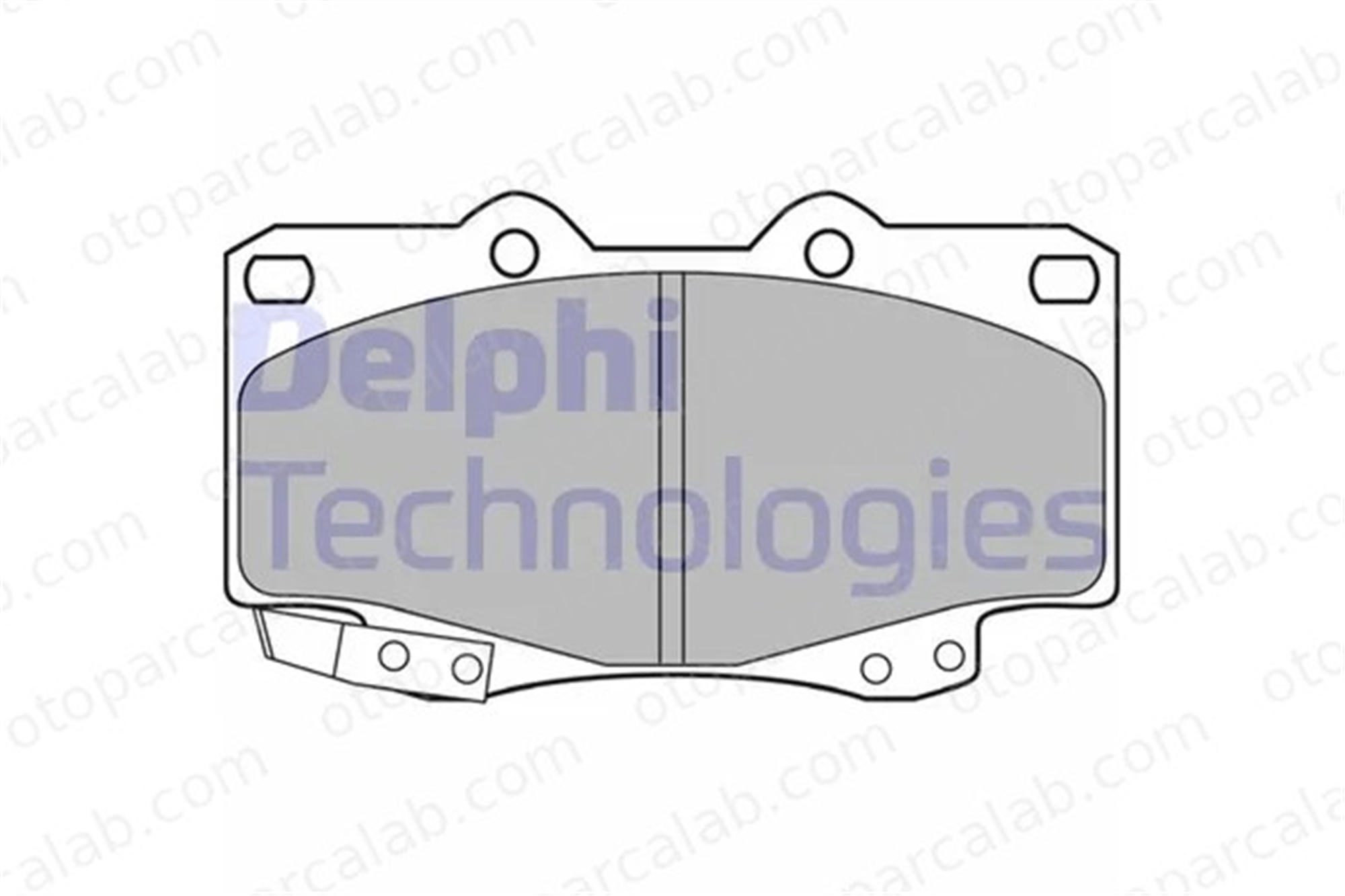 DELPHI LP2242 Fren Disk Balata Ön TOYOTA HILUX VII Pick-up HILUX VI Pick-up 4465YZZQ5 04465YZZQ5