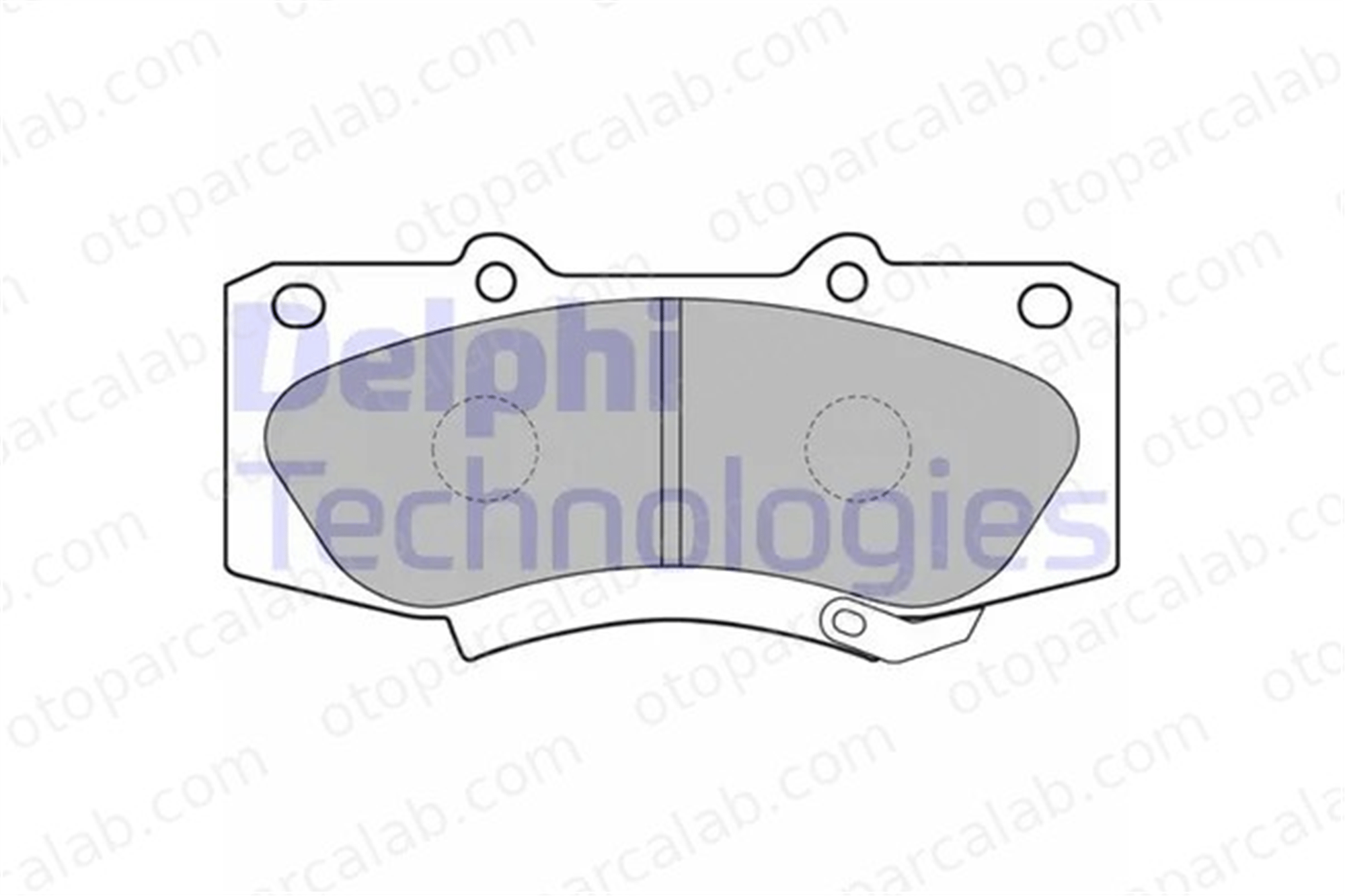 DELPHI LP2244 Fren Disk Balata Ön TOYOTA HILUX VII Pick-up 44650K260 04465-0K260