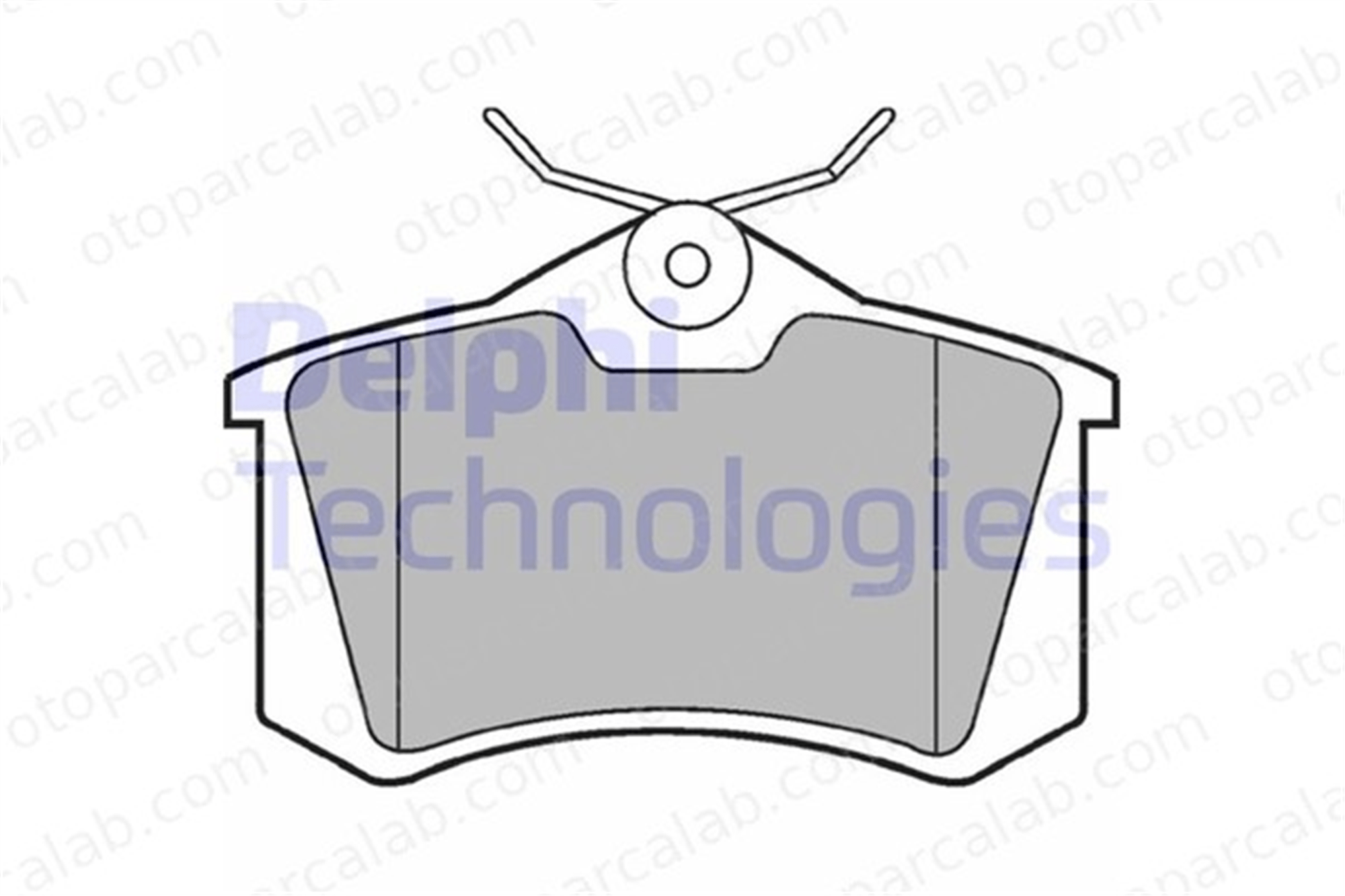 DELPHI LP2254 Fren Disk Balata Arka AUDI A6 C5 Avant A6 C5 425233 2Q0698451