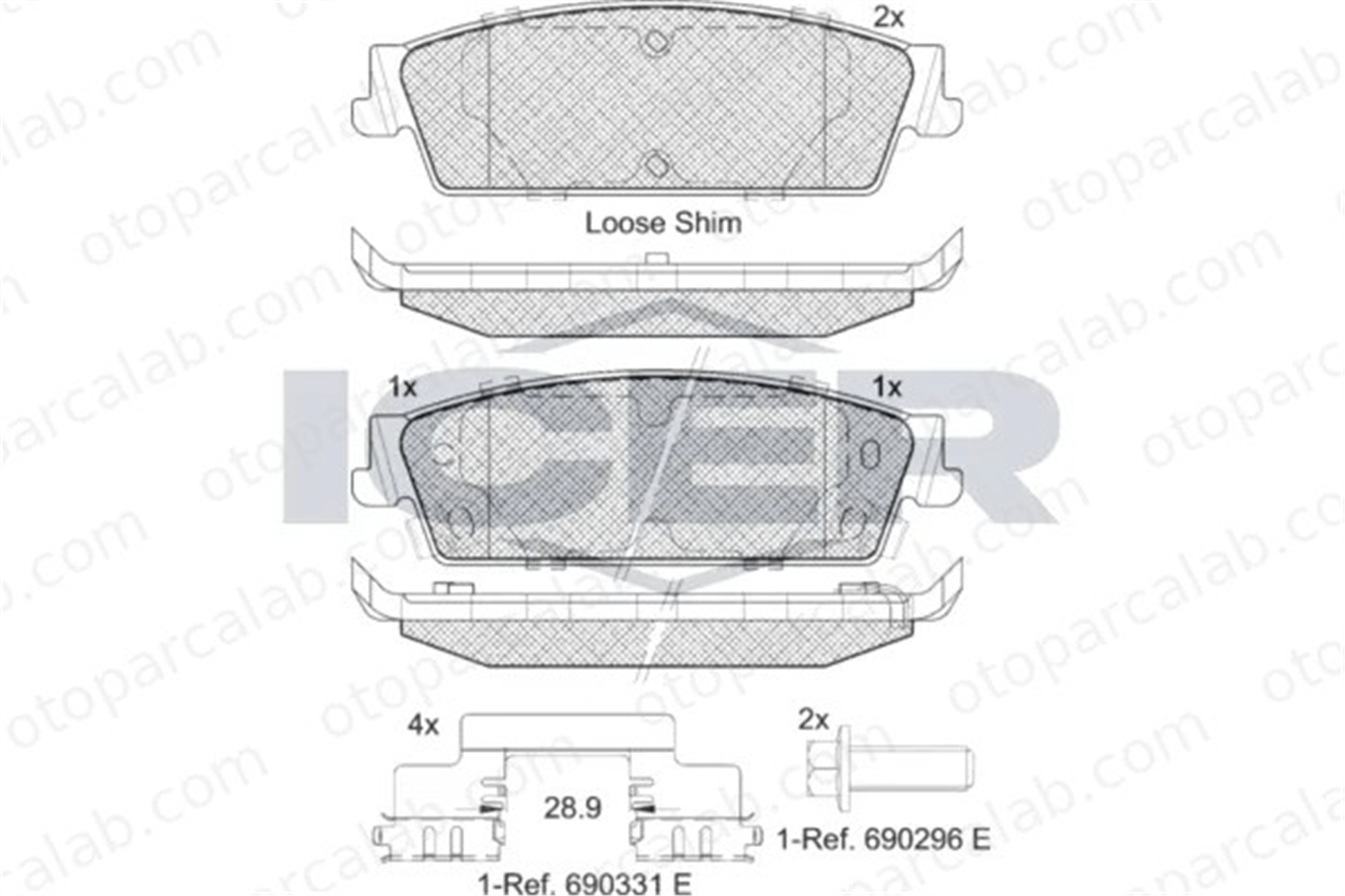 DELPHI LP2278 Fren Disk Balata Arka CADILLAC ESCALADE CHEVROLET AVALANCHE 15792633 15945636