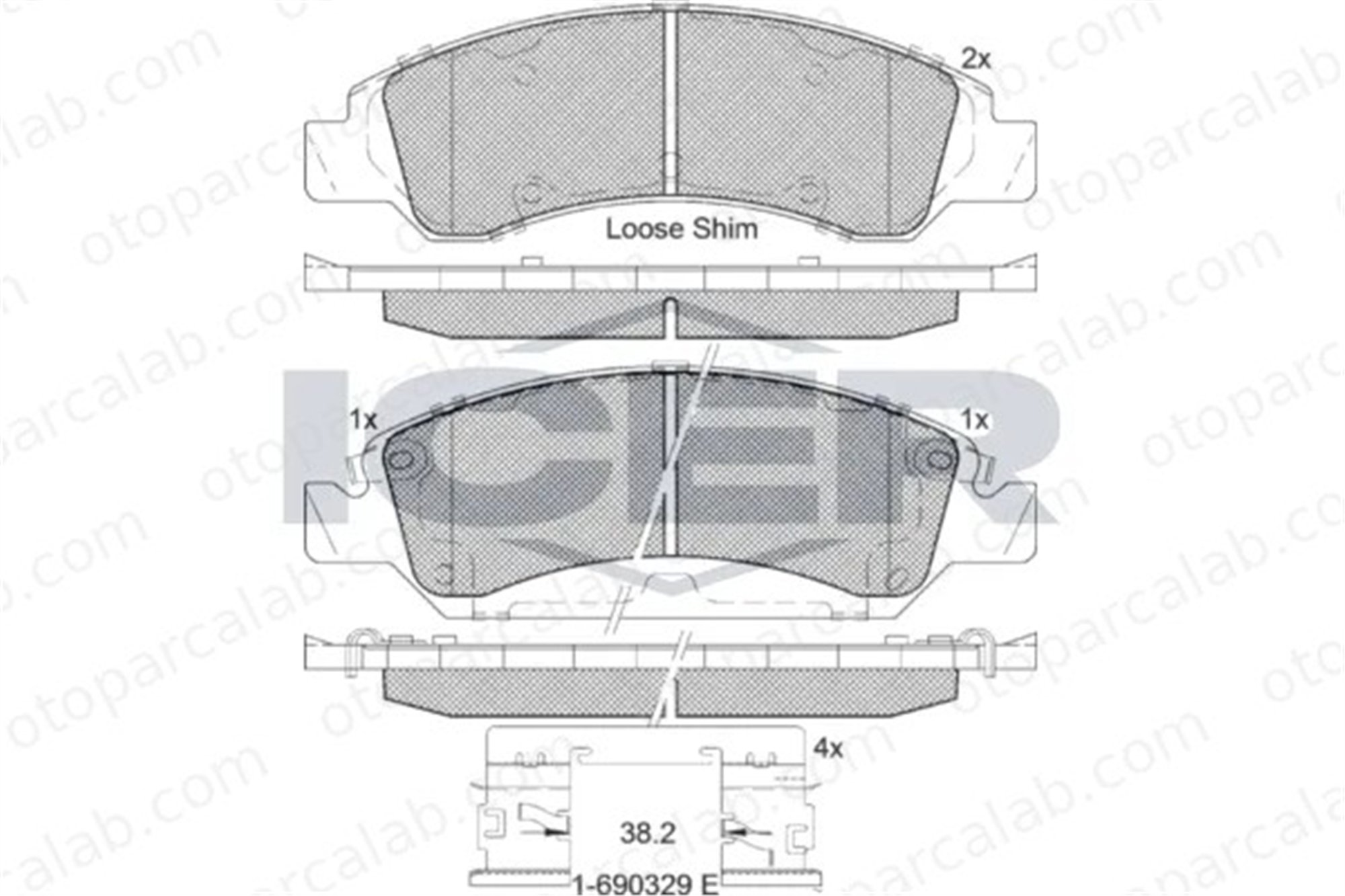 DELPHI LP2279 Fren Disk Balata Ön CADILLAC ESCALADE CHEVROLET SILVERADO 1500 25910431 25910432