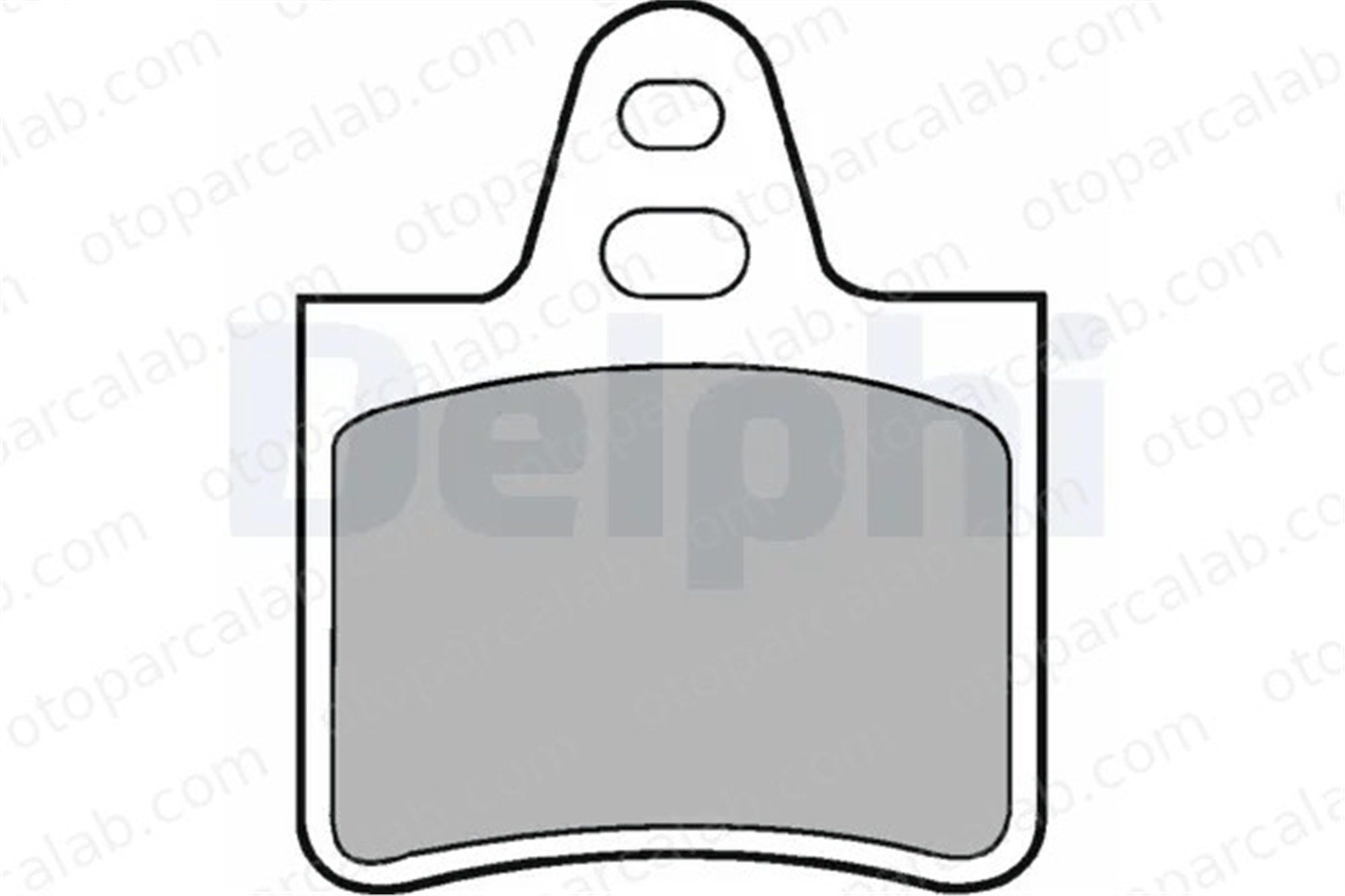 DELPHI LP229 Fren Disk Balata Arka CITROËN BX BX Break 75519956 95560873