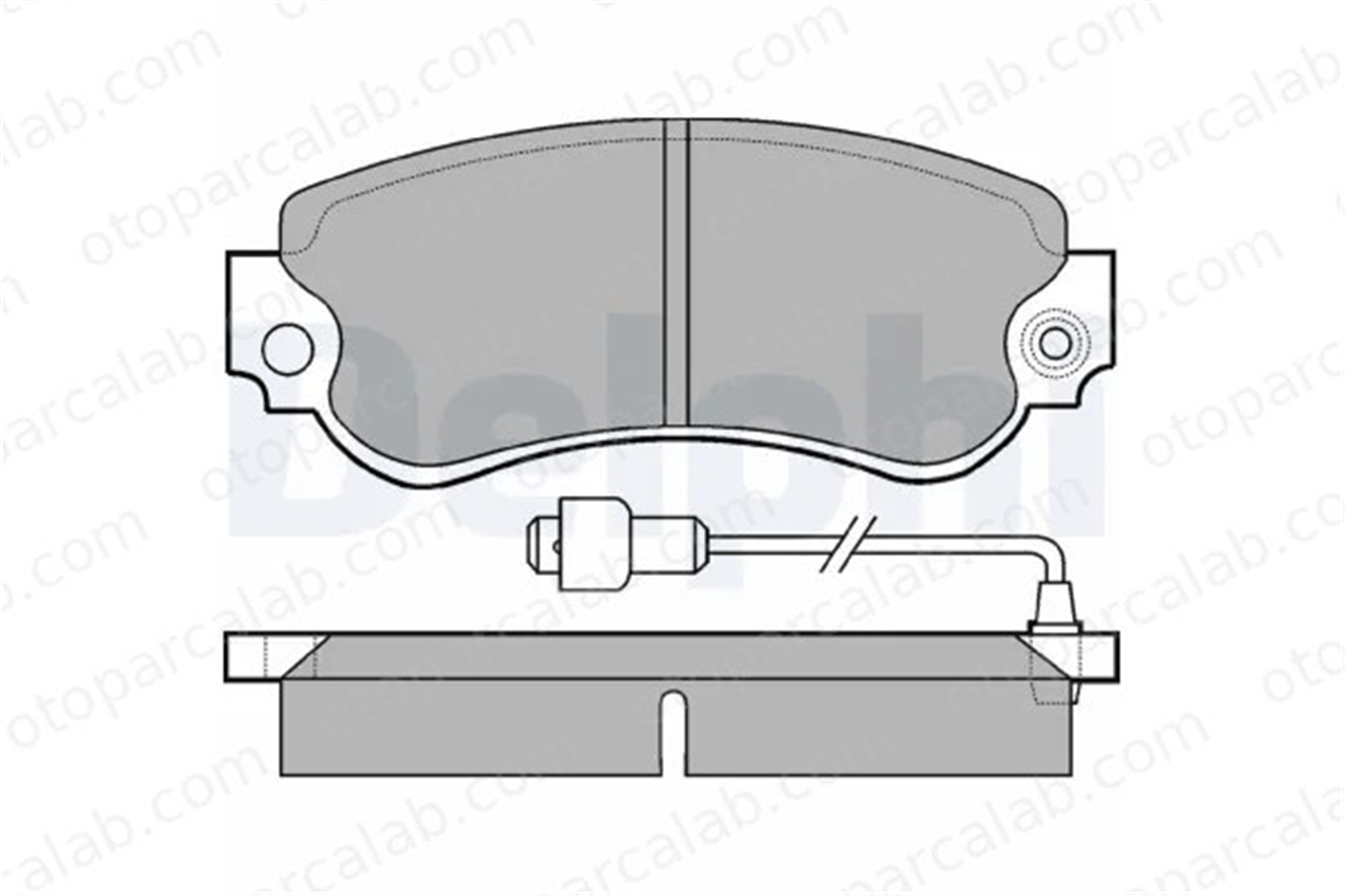 DELPHI LP232 Fren Disk Balata Ön TALBOT 1307-1510 SOLARA 17699100 001 769 91 00