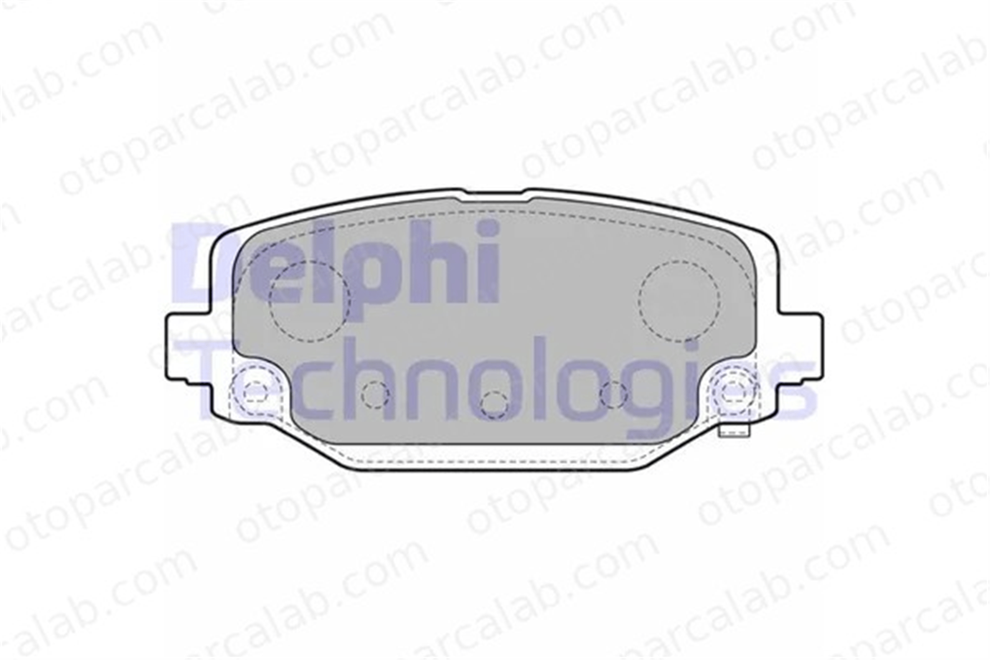 DELPHI LP2499 Fren Disk Balata Arka FIAT FREEMONT DODGE JOURNEY K68159526AC 68144209AA