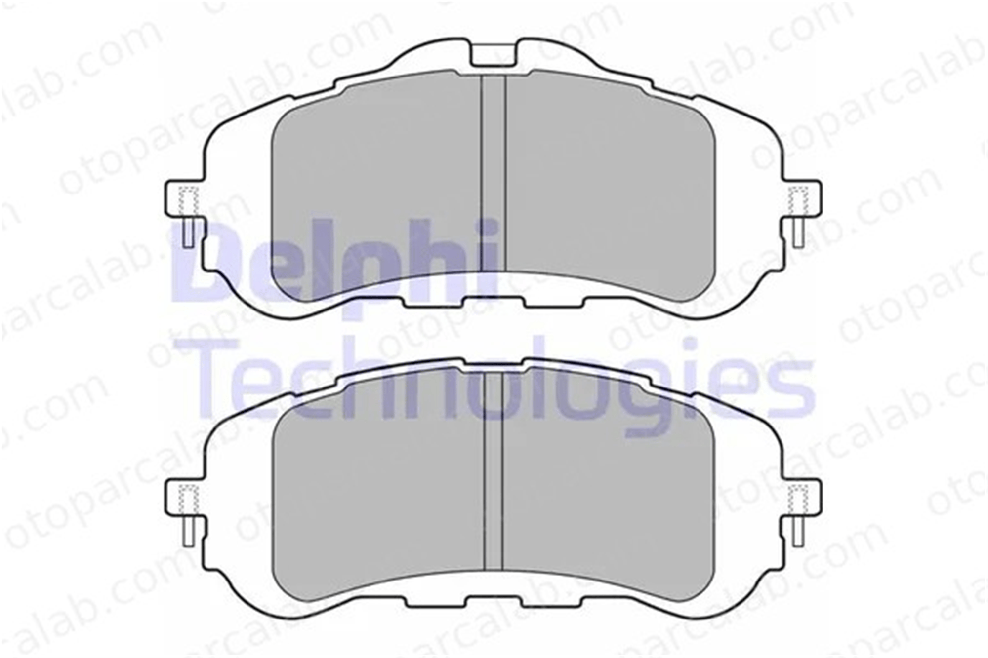 DELPHI LP2506 Fren Disk Balata Ön PEUGEOT 308 II 308 SW II 1610428780 1619790980