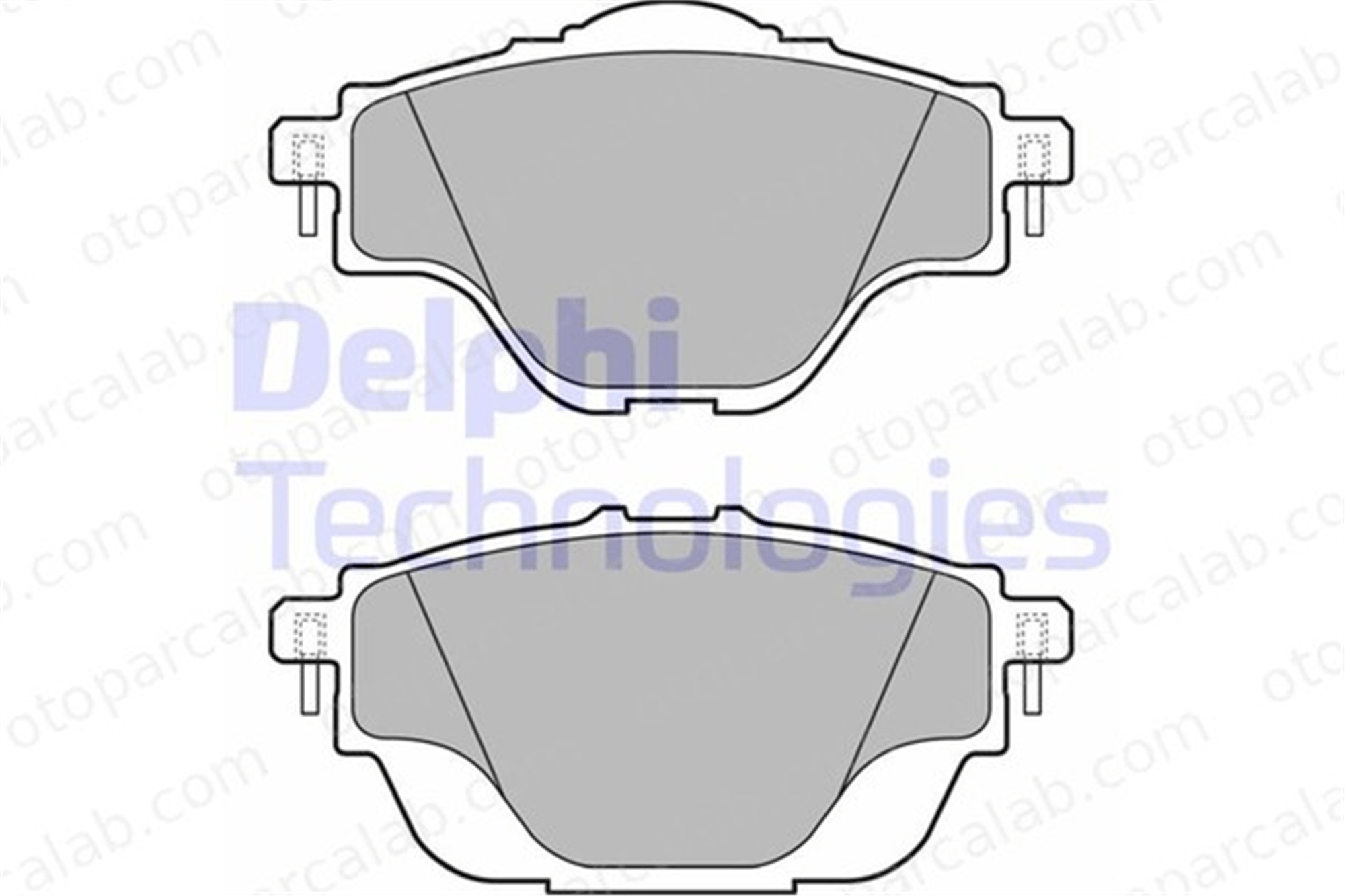 DELPHI LP2509 Fren Disk Balata Arka PEUGEOT 308 II 308 SW II 1609000980 1619791280