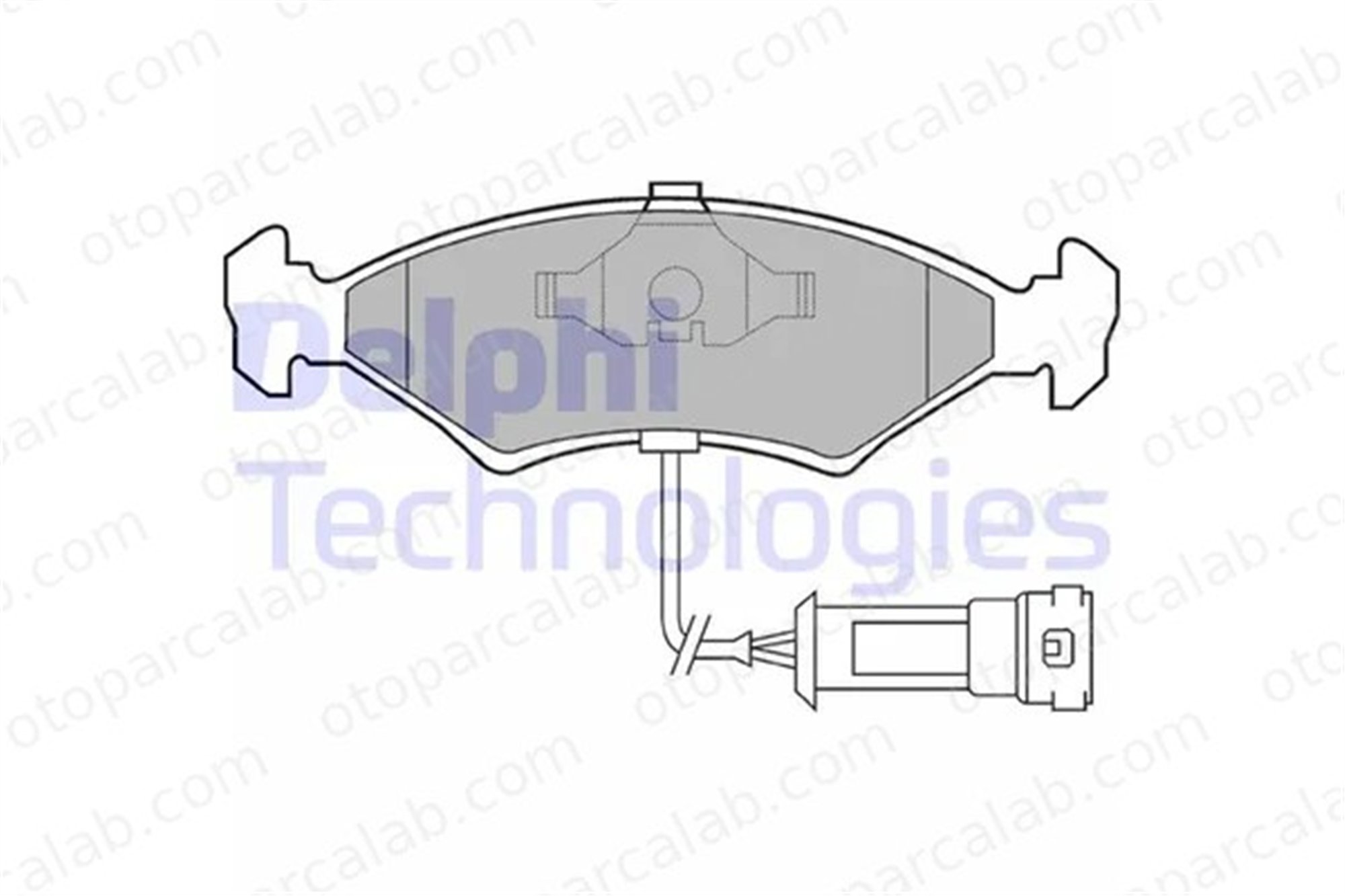 DELPHI LP255 Fren Disk Balata Ön FORD SIERRA II SIERRA II Turnier 1595524 1613128