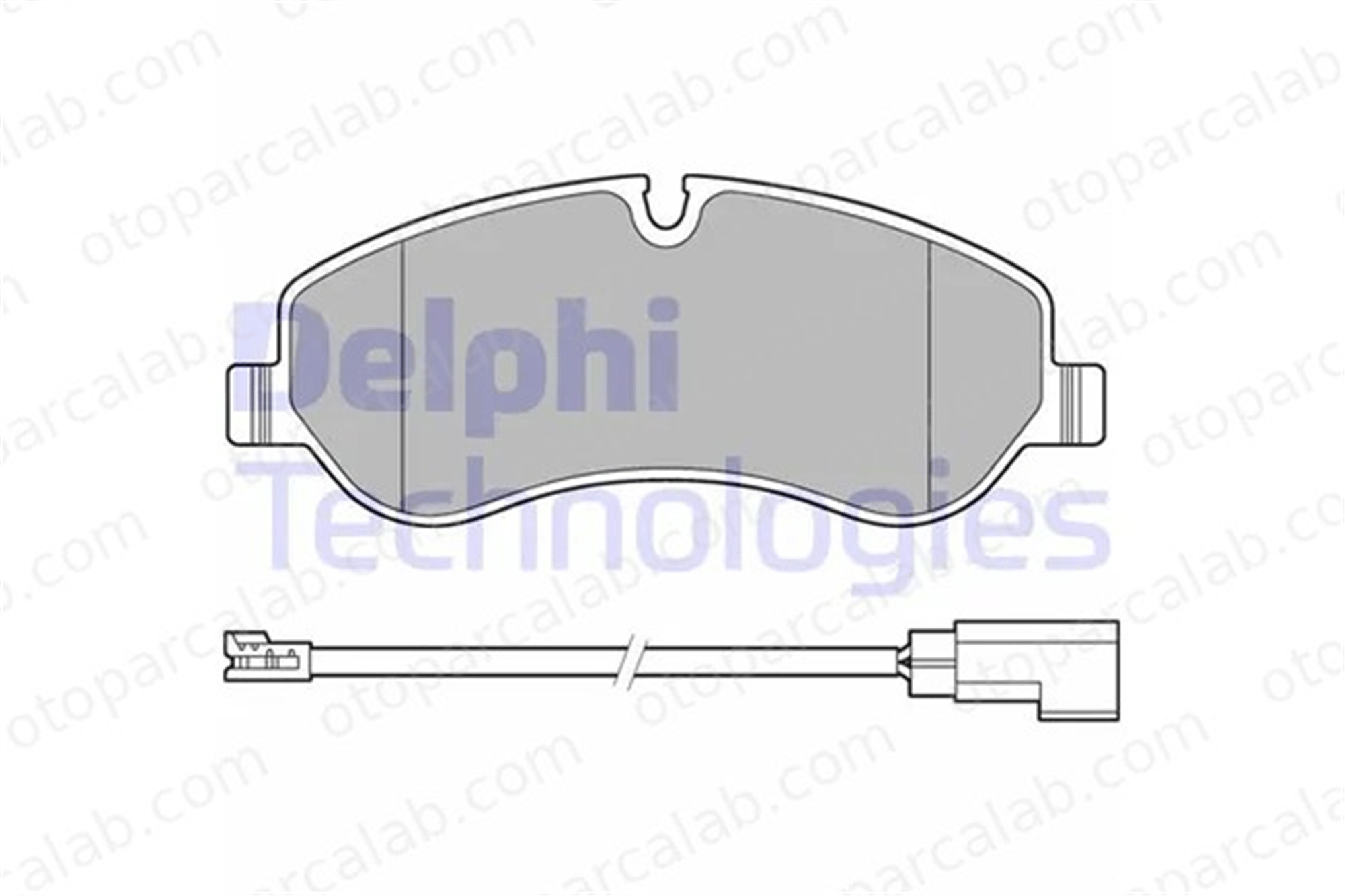 DELPHI LP2661 Fren Disk Balata Ön veya Arka FORD TRANSIT V363 Panelvan/Van TRANSIT V363 Platform şasi BK212K021AC 2391870