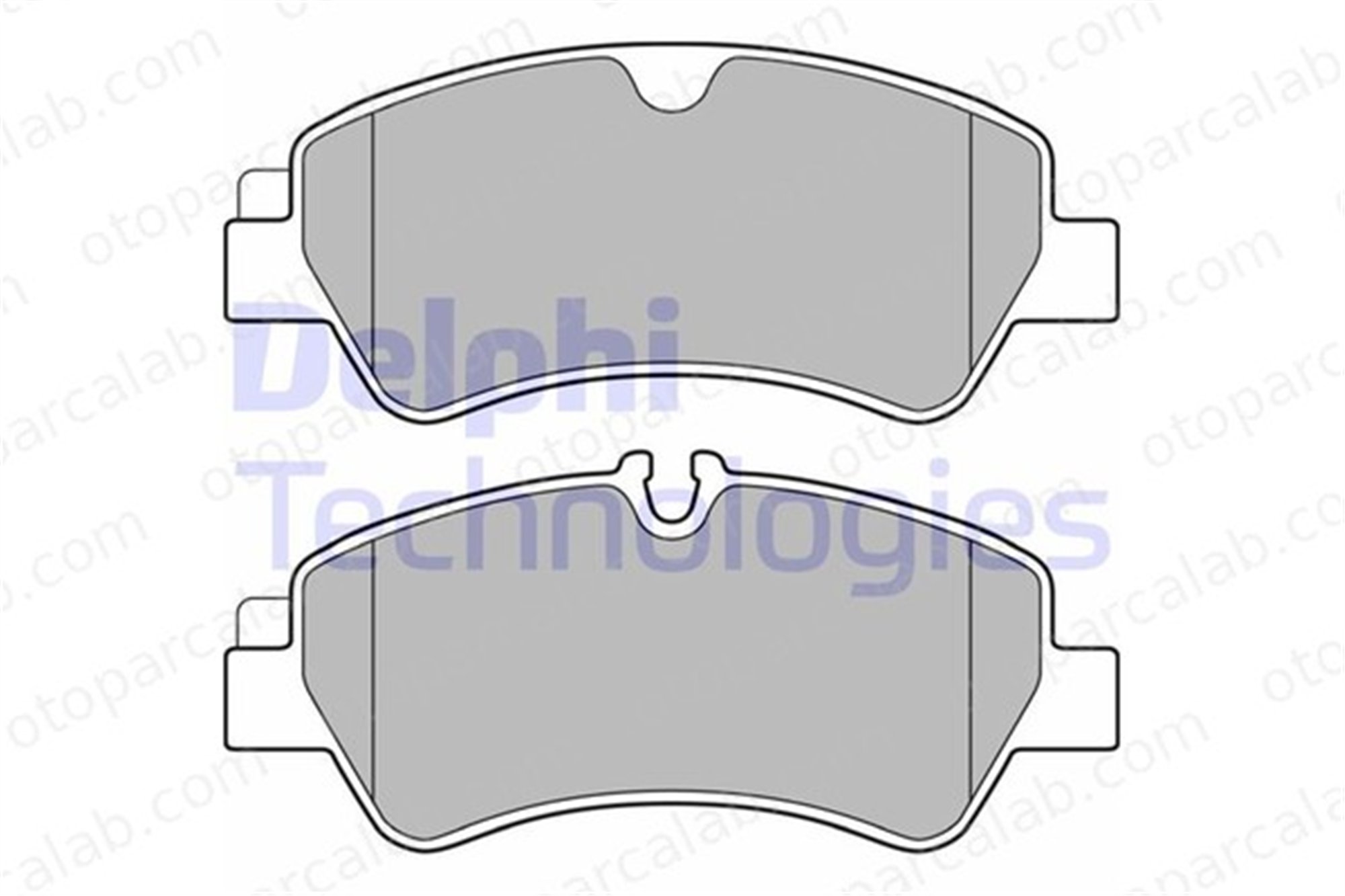 DELPHI LP2662 Fren Disk Balata Arka FORD TRANSIT V363 Panelvan/Van TRANSIT V363 Platform şasi BK212M008AC 1840037