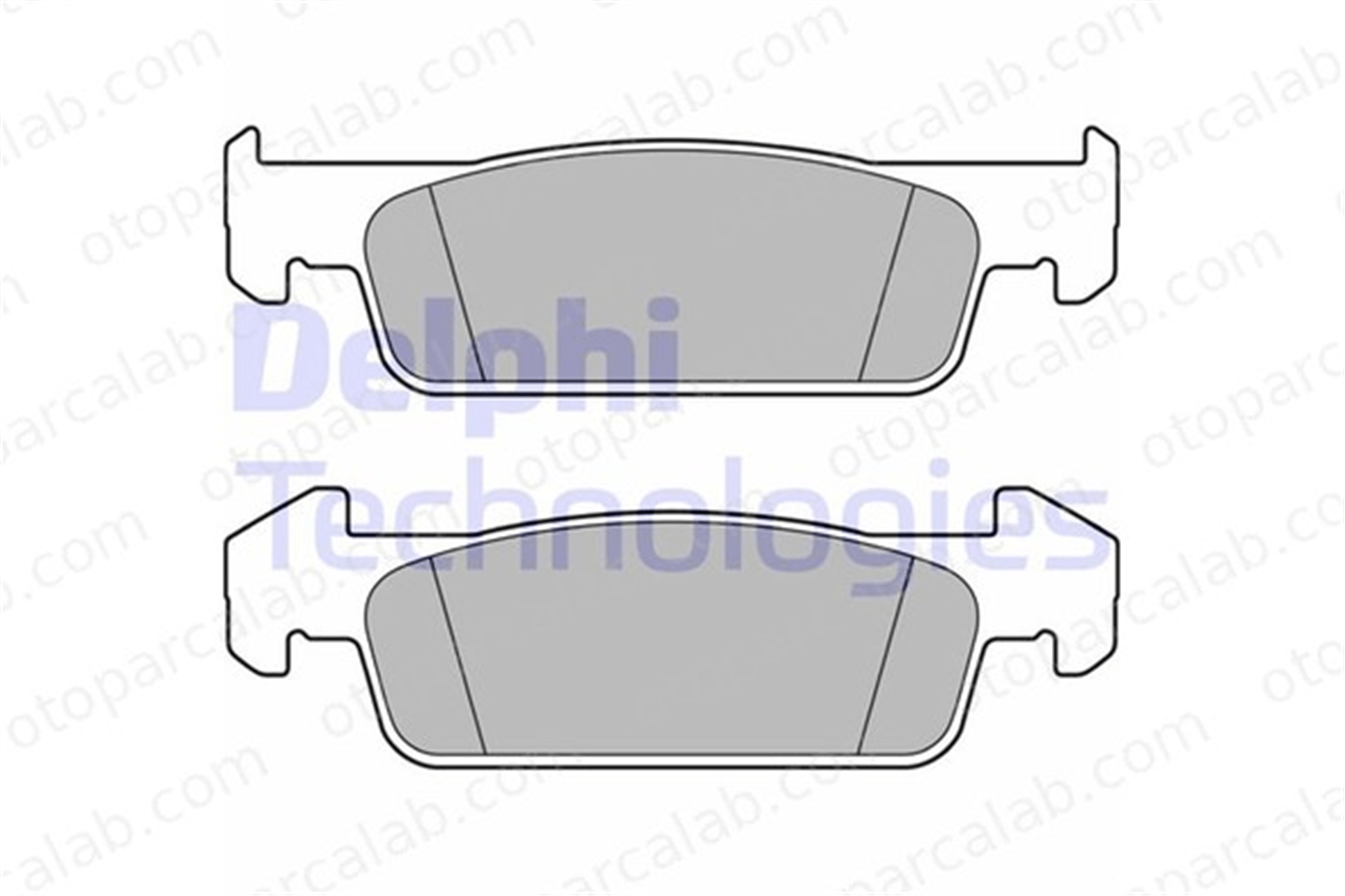 DELPHI LP2663 Fren Disk Balata Ön DACIA SANDERO SANDERO II 410600222R 410602396R