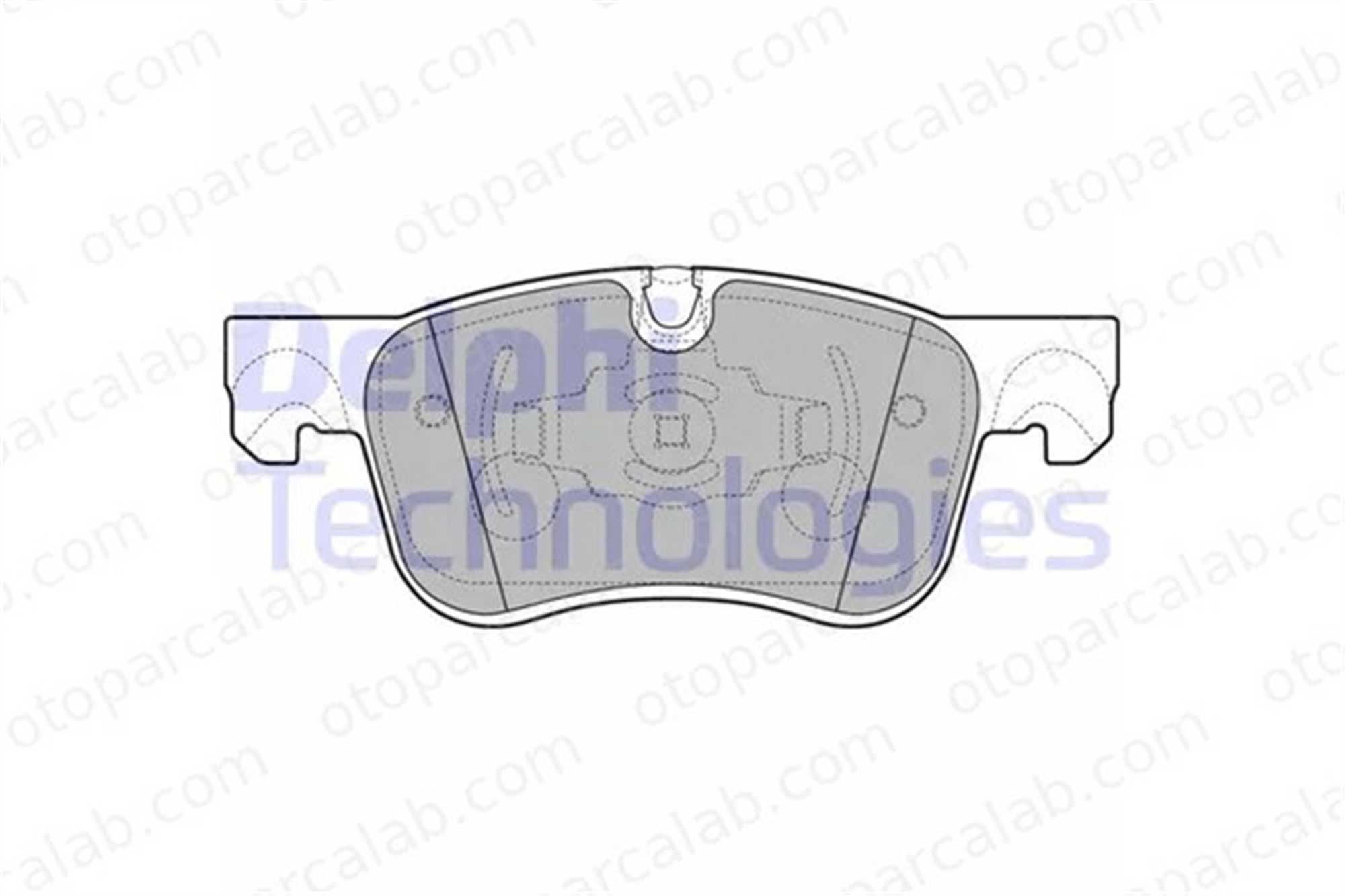 DELPHI LP2689 Fren Disk Balata Ön CITROËN C4 PICASSO II GRAND C4 SPACETOURER 1609898380 1647853080