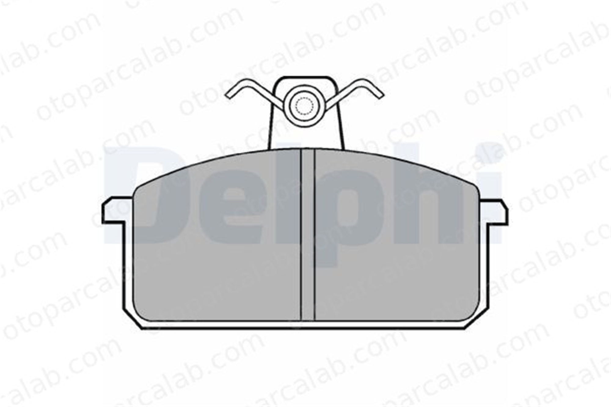DELPHI LP305 Fren Disk Balata Ön SEAT IBIZA I MALAGA 3980051 5888150