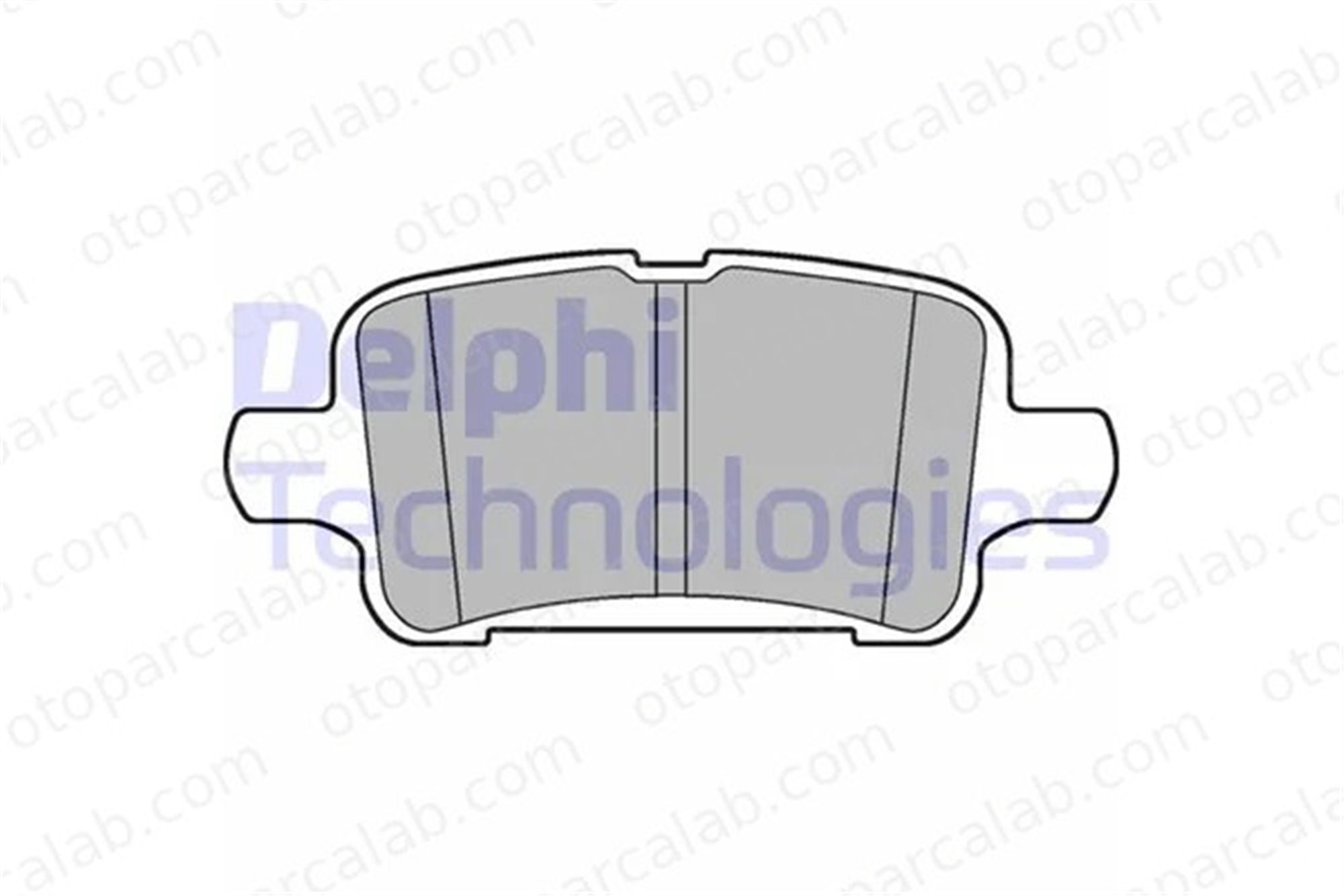 DELPHI LP3218 Fren Disk Balata Arka OPEL ASTRA K ASTRA K Sports Tourer 1684934880 39037199