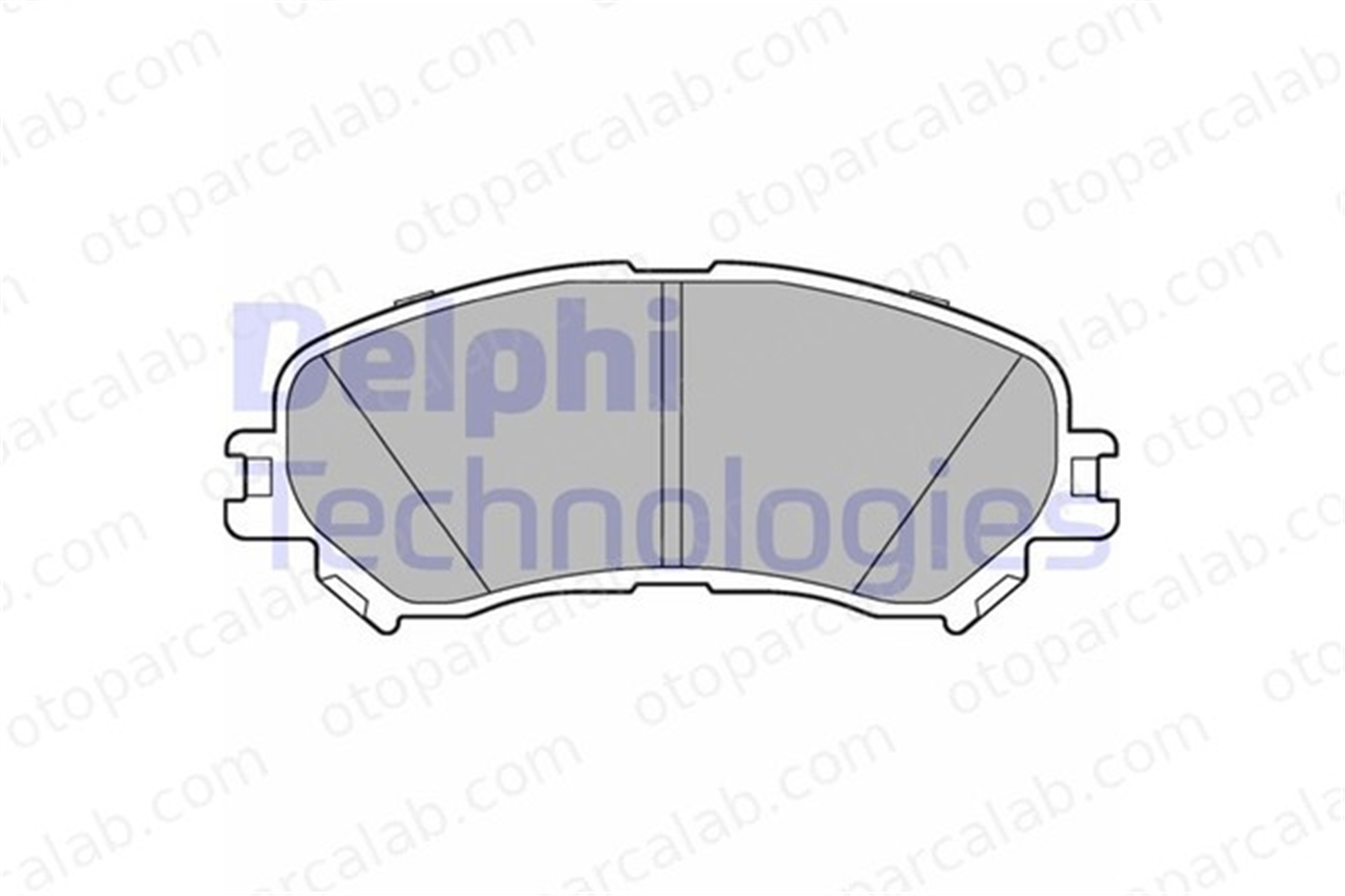 DELPHI LP3275 Fren Disk Balata Ön RENAULT GRAND SCÉNIC IV SCÉNIC IV 410606124R 7711946205