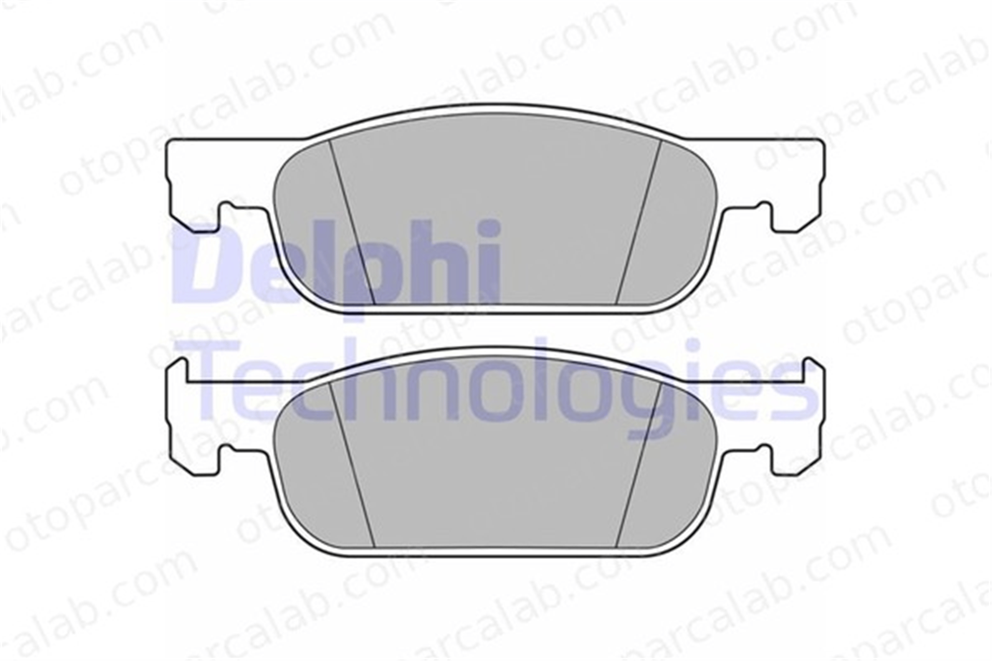 DELPHI LP3286 Fren Disk Balata Ön RENAULT CLIO IV DACIA LOGAN MCV II 410605536R 410604682R